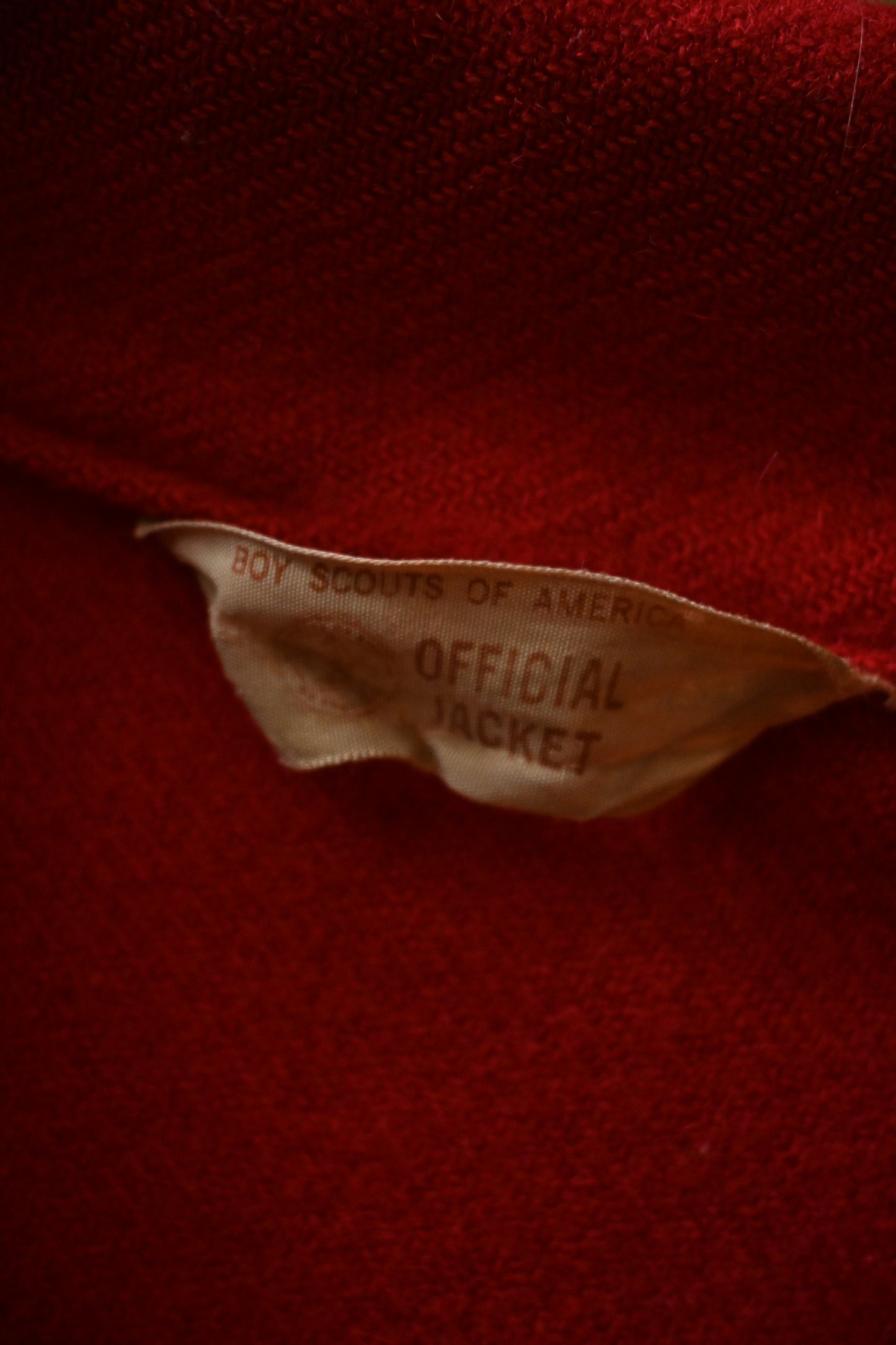 50's-60's BOY SCOUTS OF AMERICA wool shirt/RED