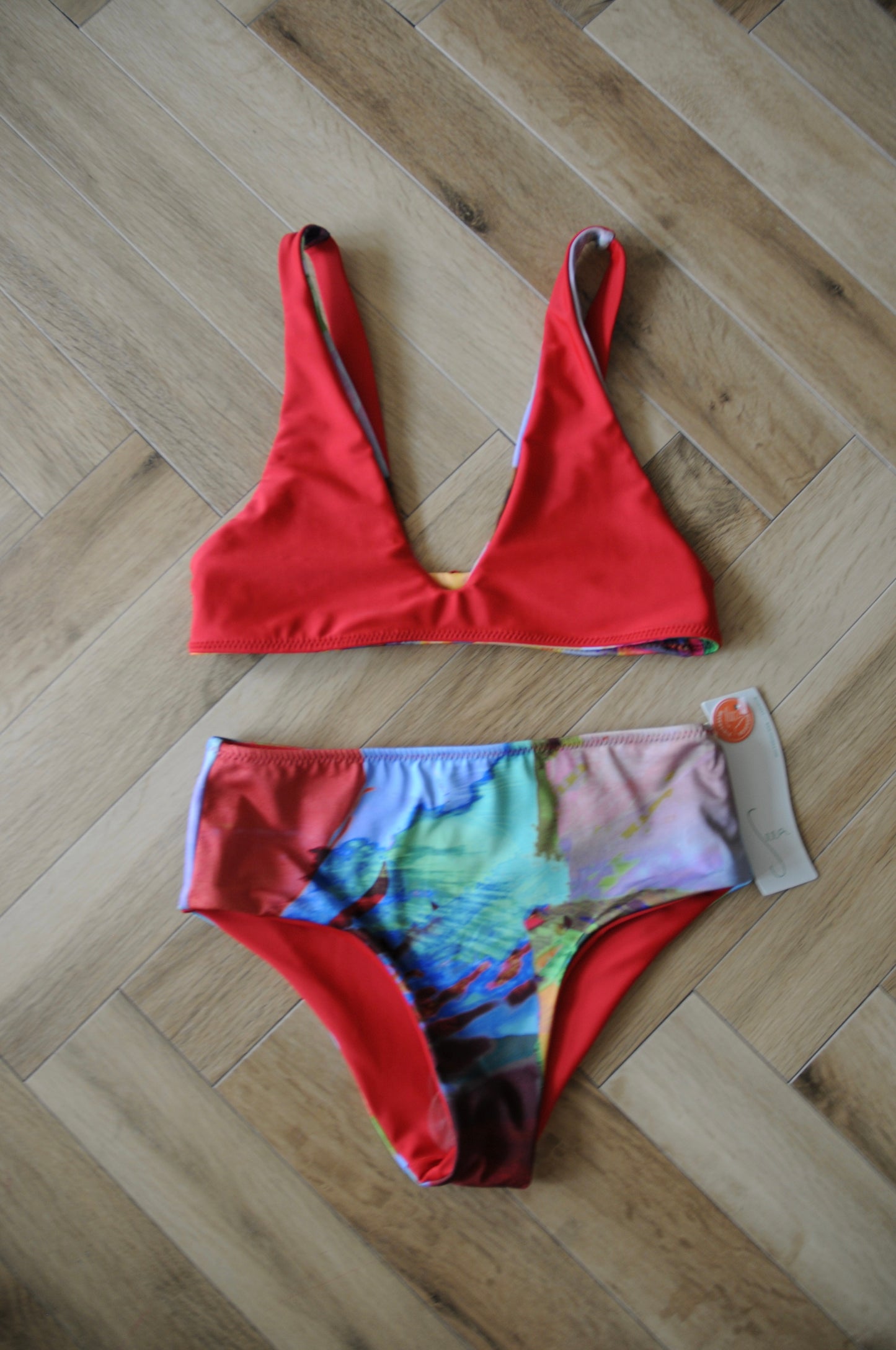 SEEA/Brasilia reversible bikini top&bottom/WAVELENGTH