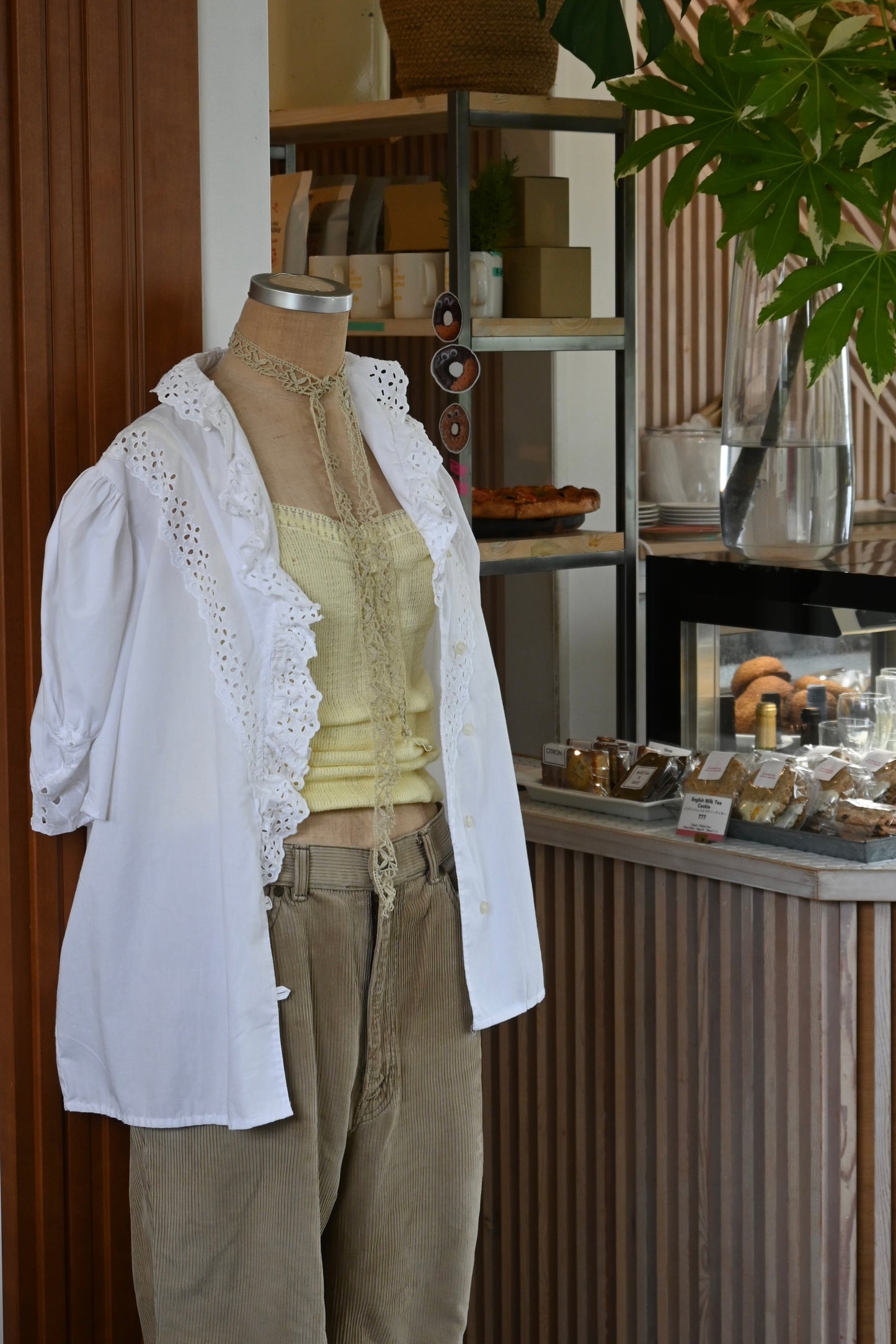 EURO Volume sleeve blouse/WHITE