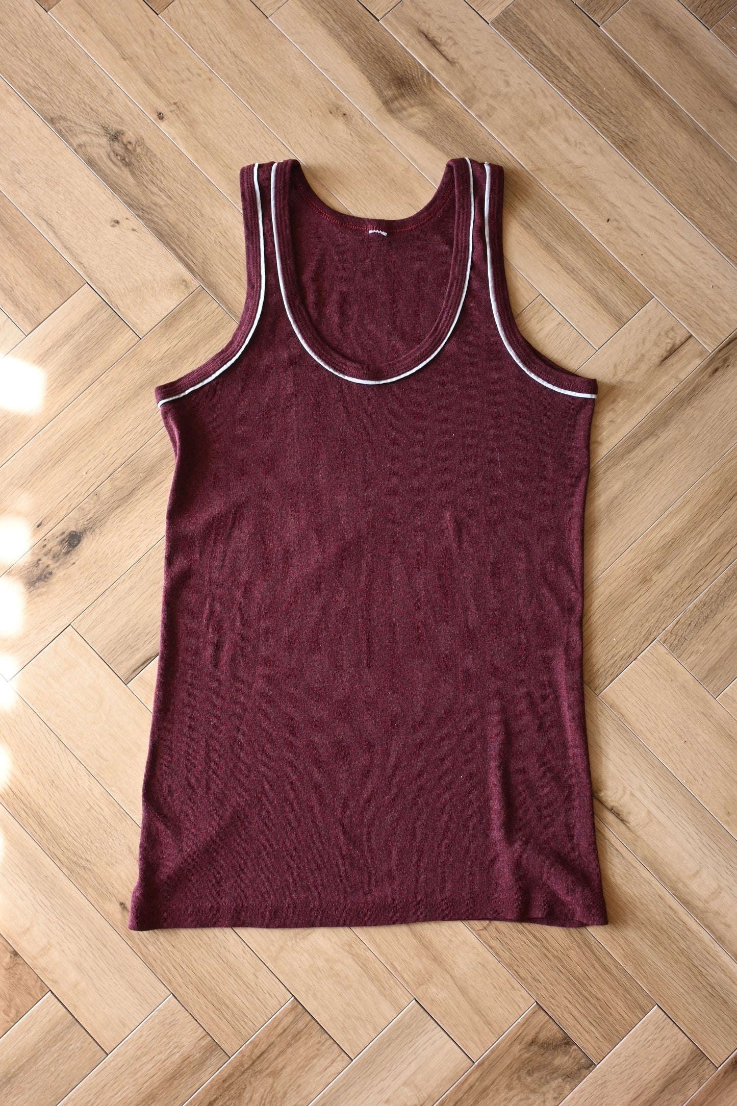 EURO Cotton underwear tank top/BORDEAUX