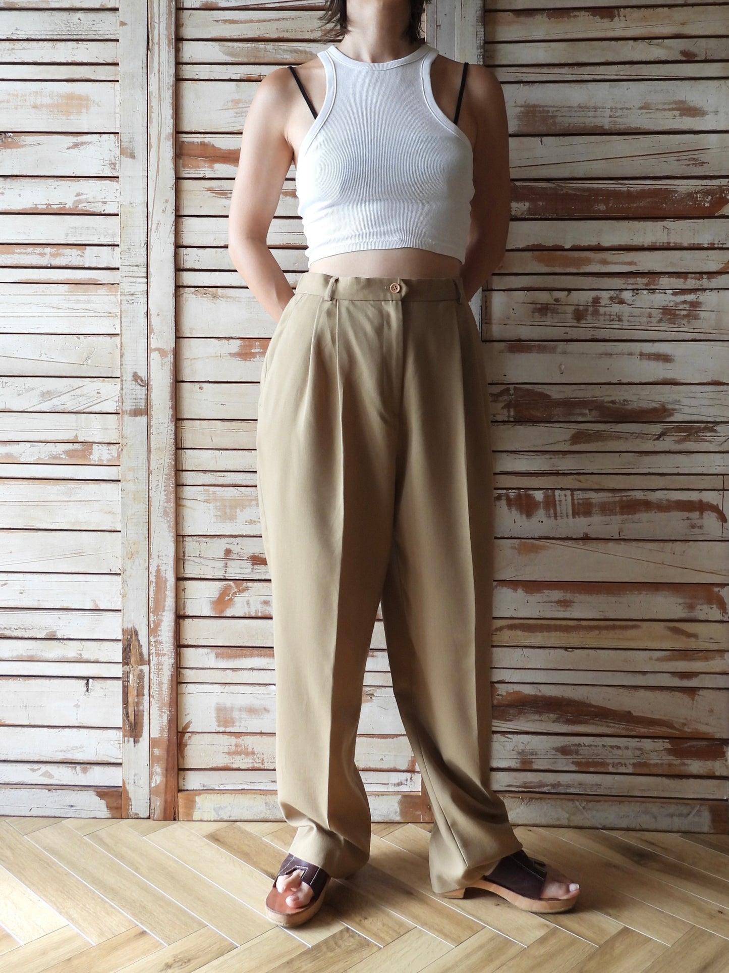 Trousers/BEIGE