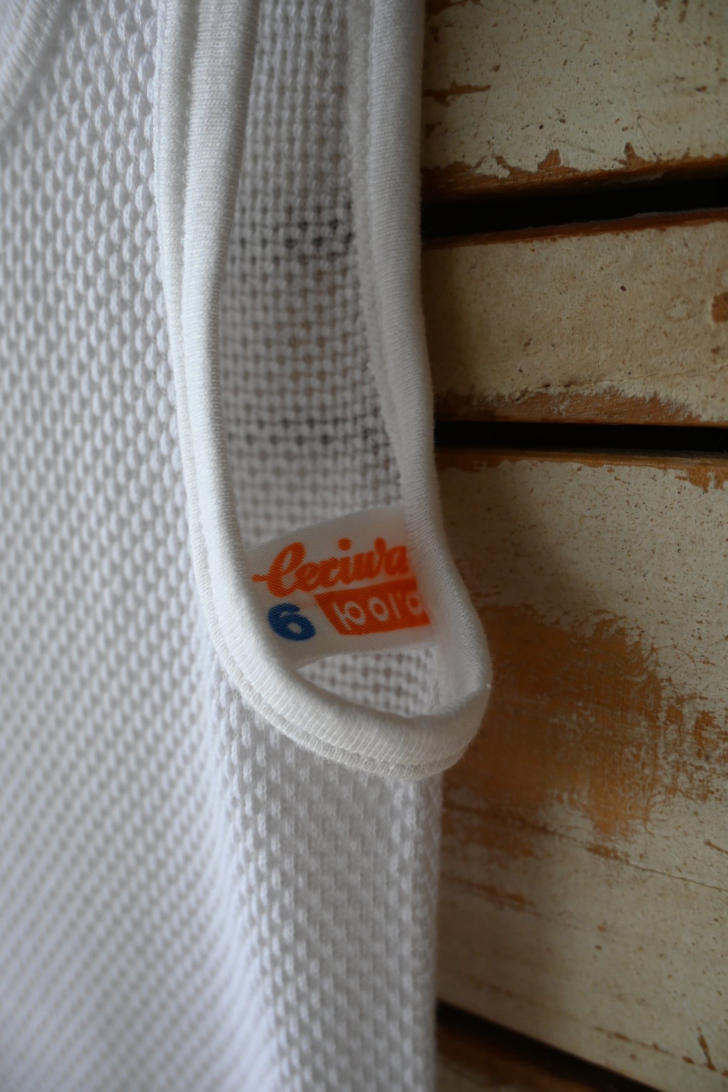 Cotton mesh tank top/WHITE