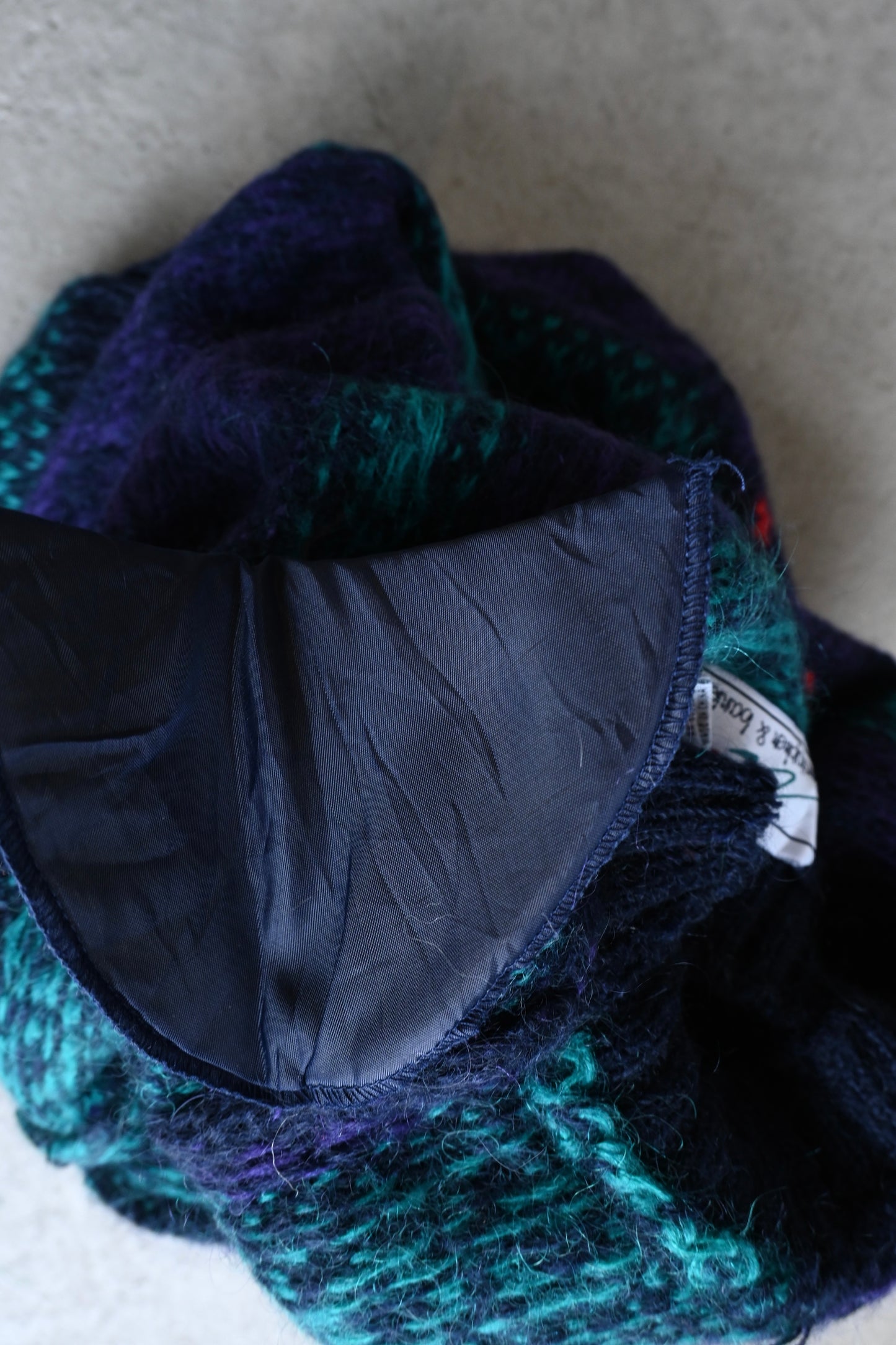 Mohair fair isle knit