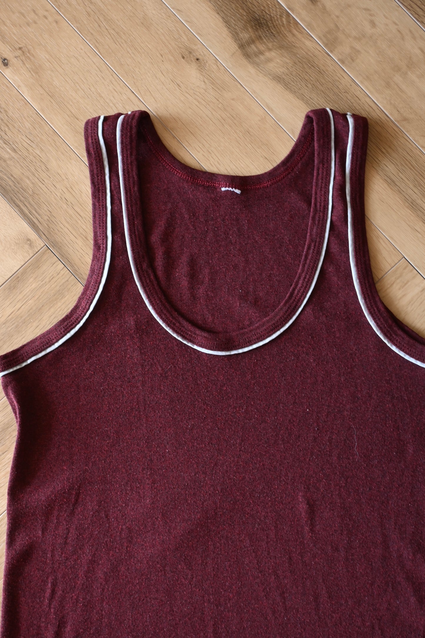 EURO Cotton underwear tank top/BORDEAUX