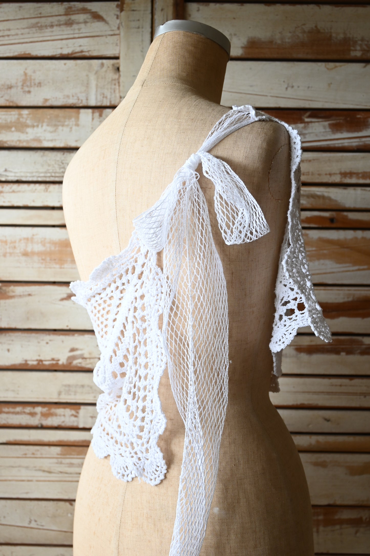 Crochet lace wrap/PONMOSIR