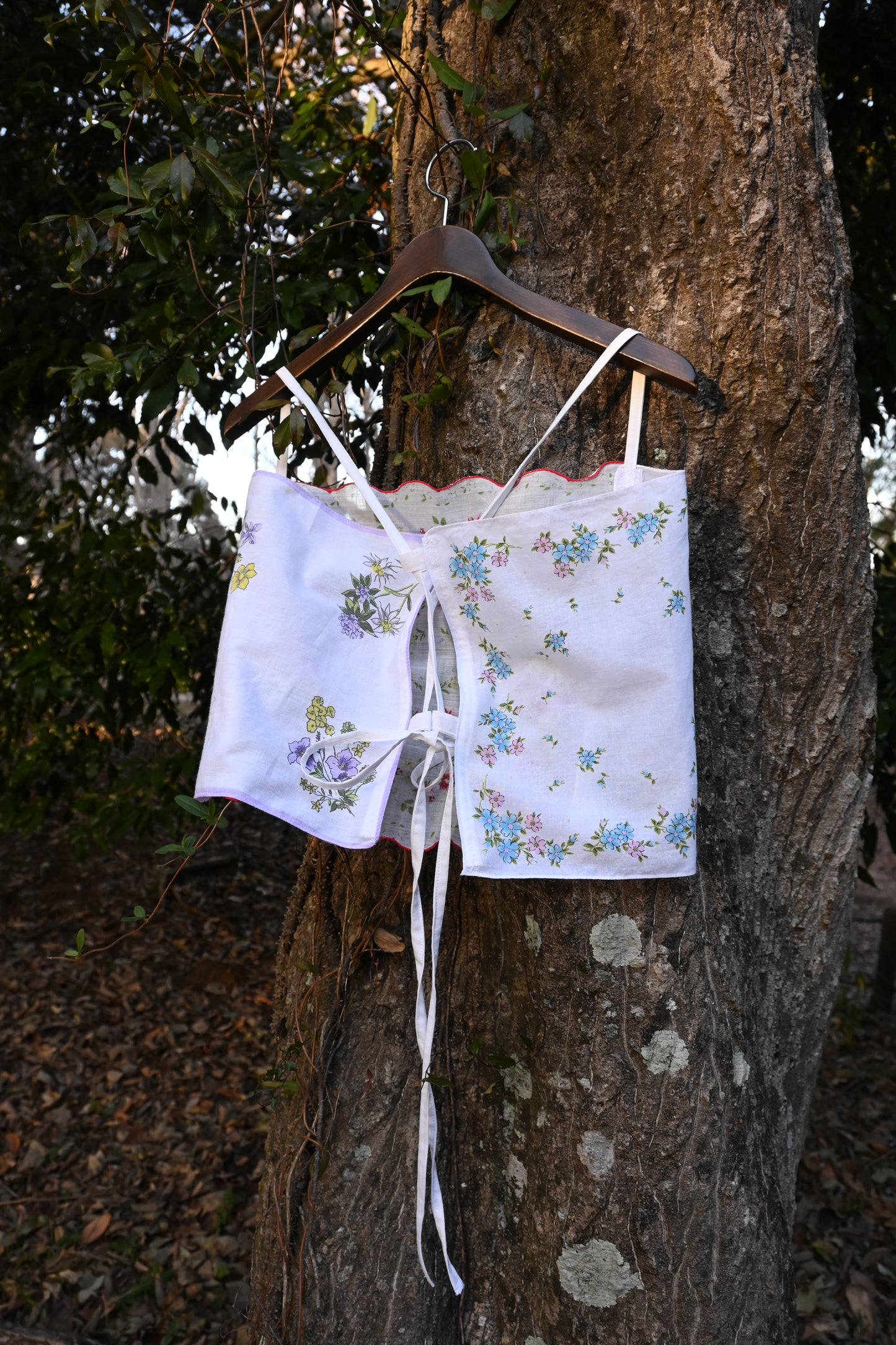 Flower handkerchief camisole/PONMOSIR