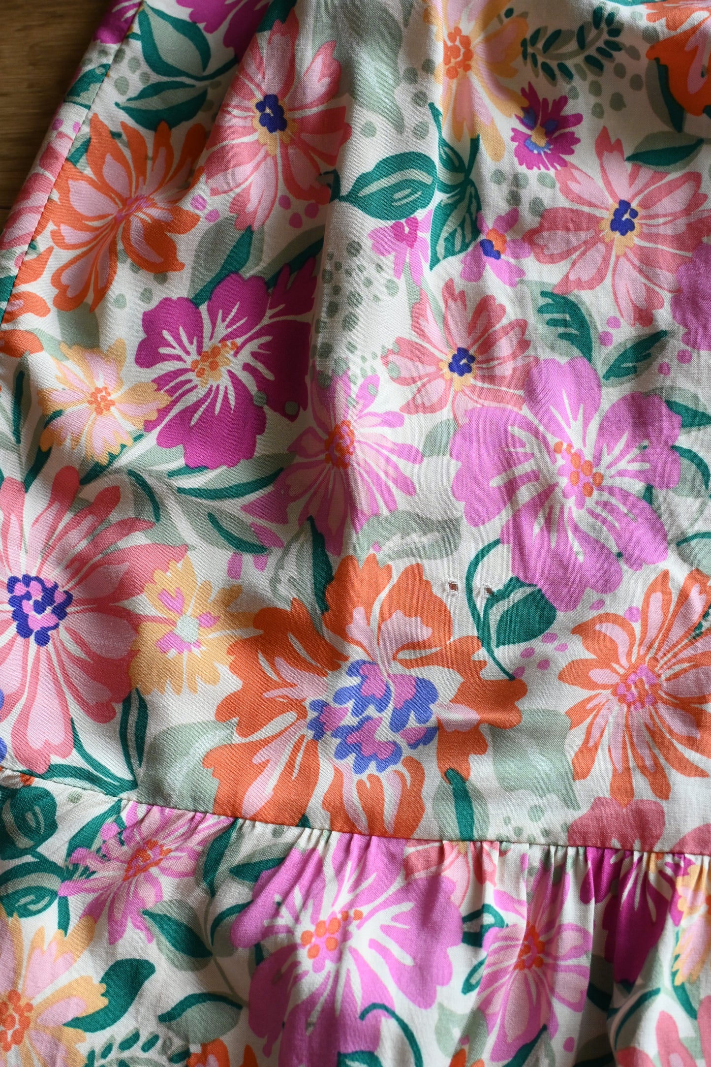Flower pattern 2way dress
