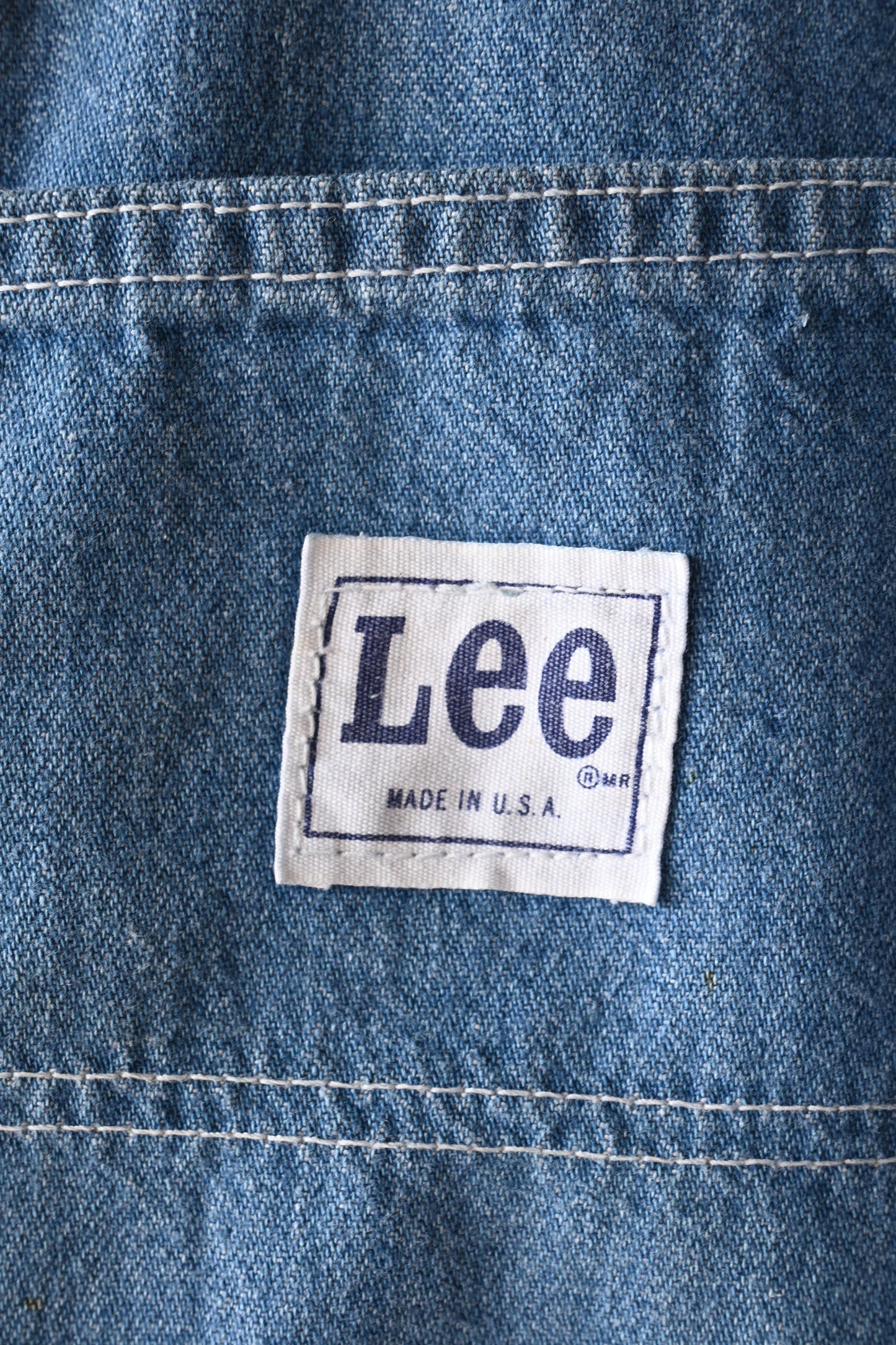 70's-80's USA Lee denim painter pants/BLUE