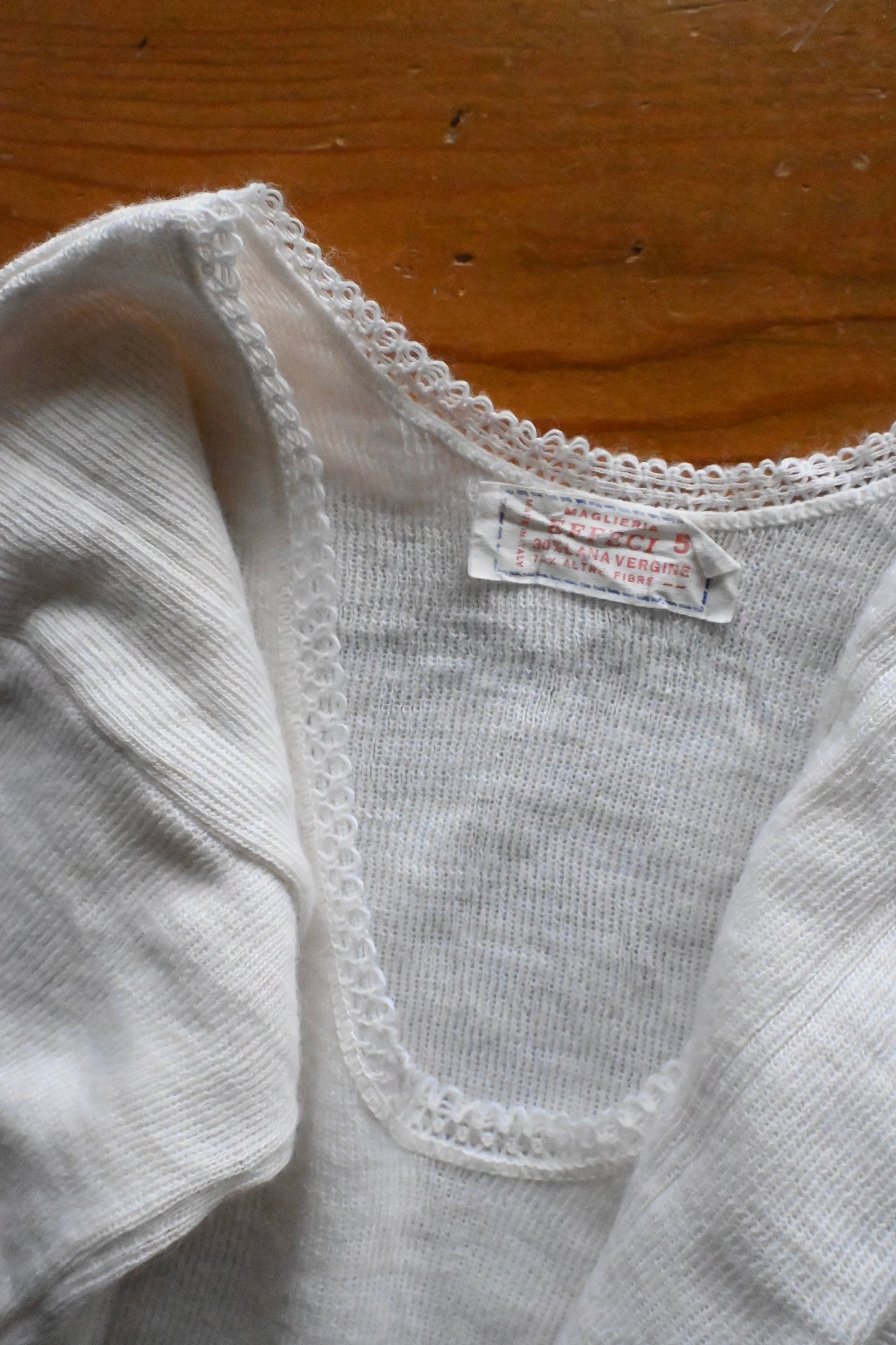 DEADSTOCK Wool underwear /IVORY