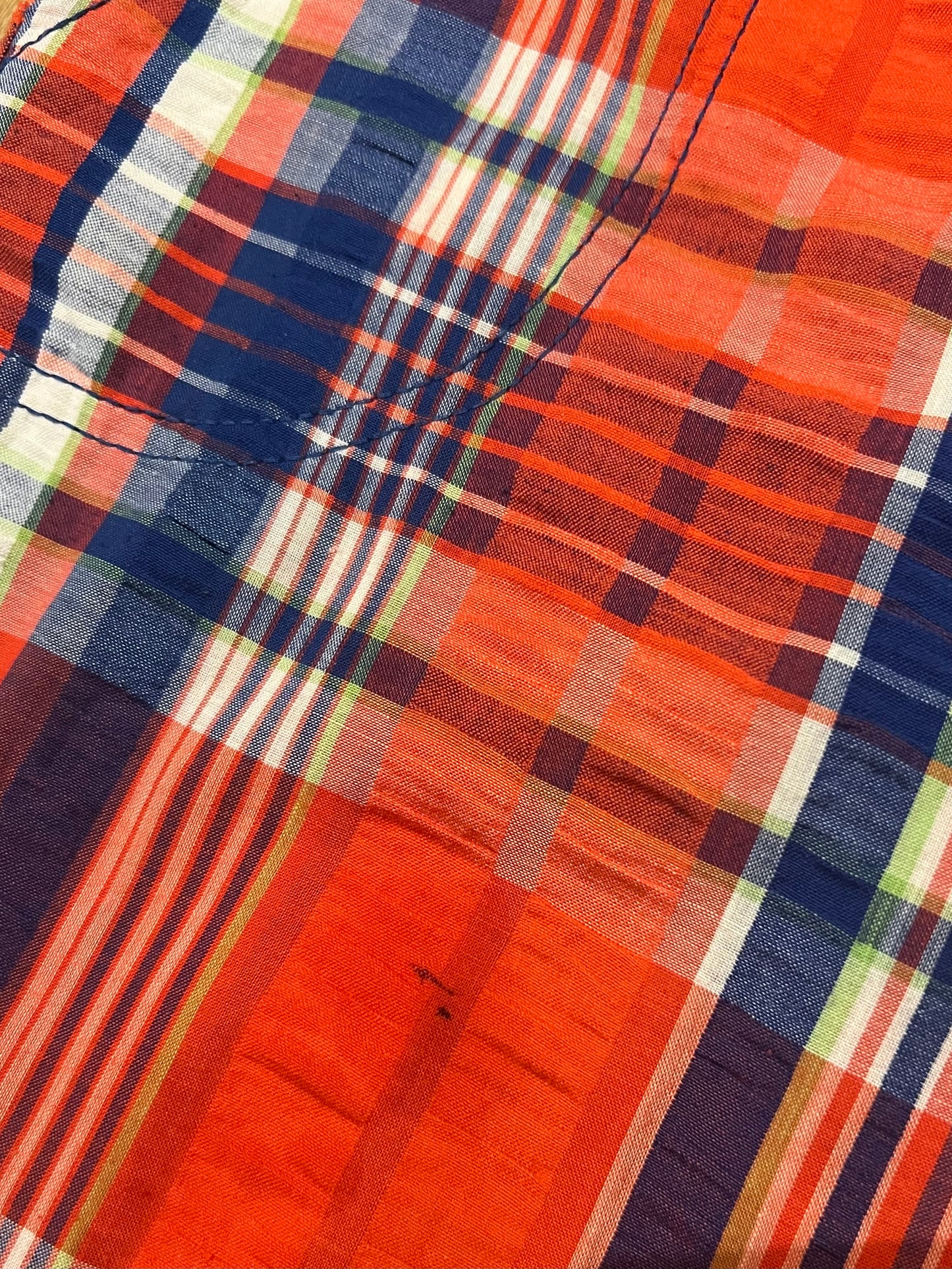 70's-80's Check pants/RED
