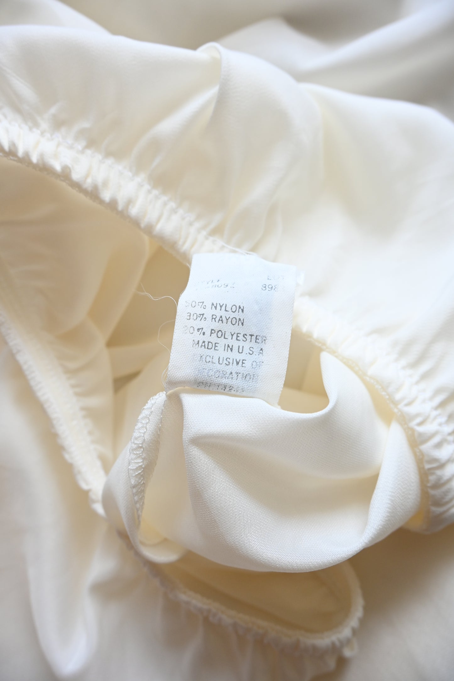 Christian Dior slip skirt/WHITE
