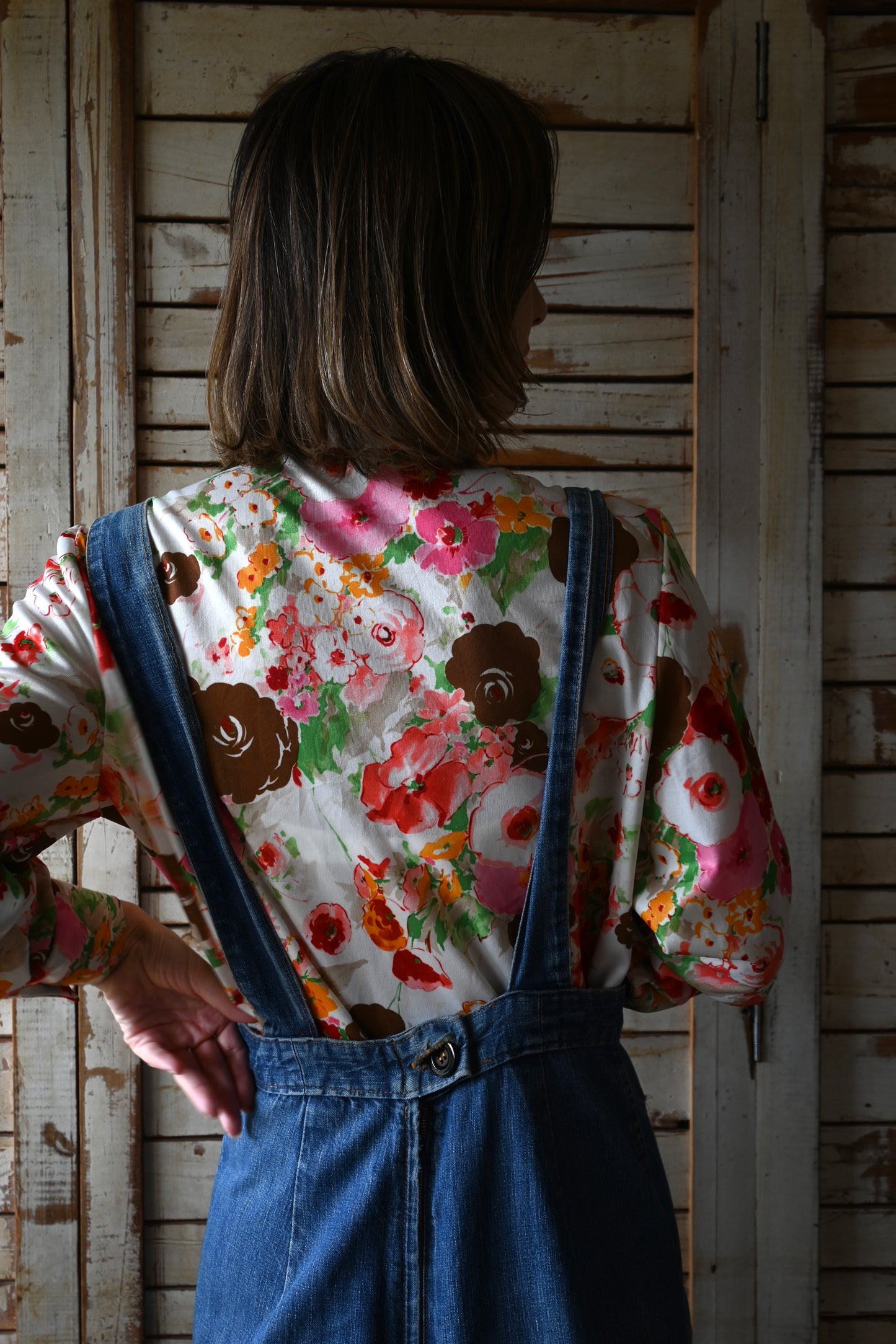 70's Flower pattern Shirt