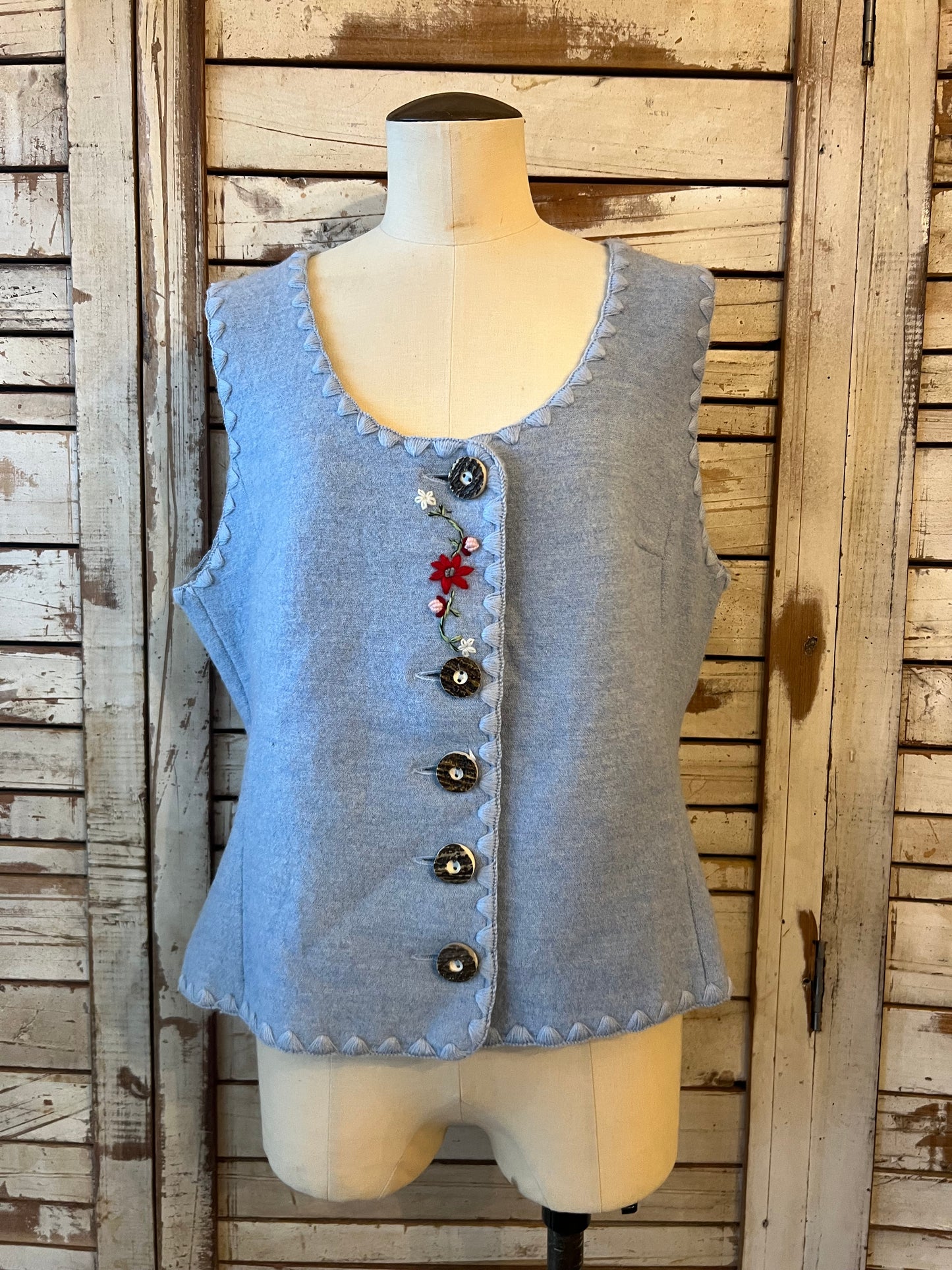 STAPF tyrolean vest/L.BLUE