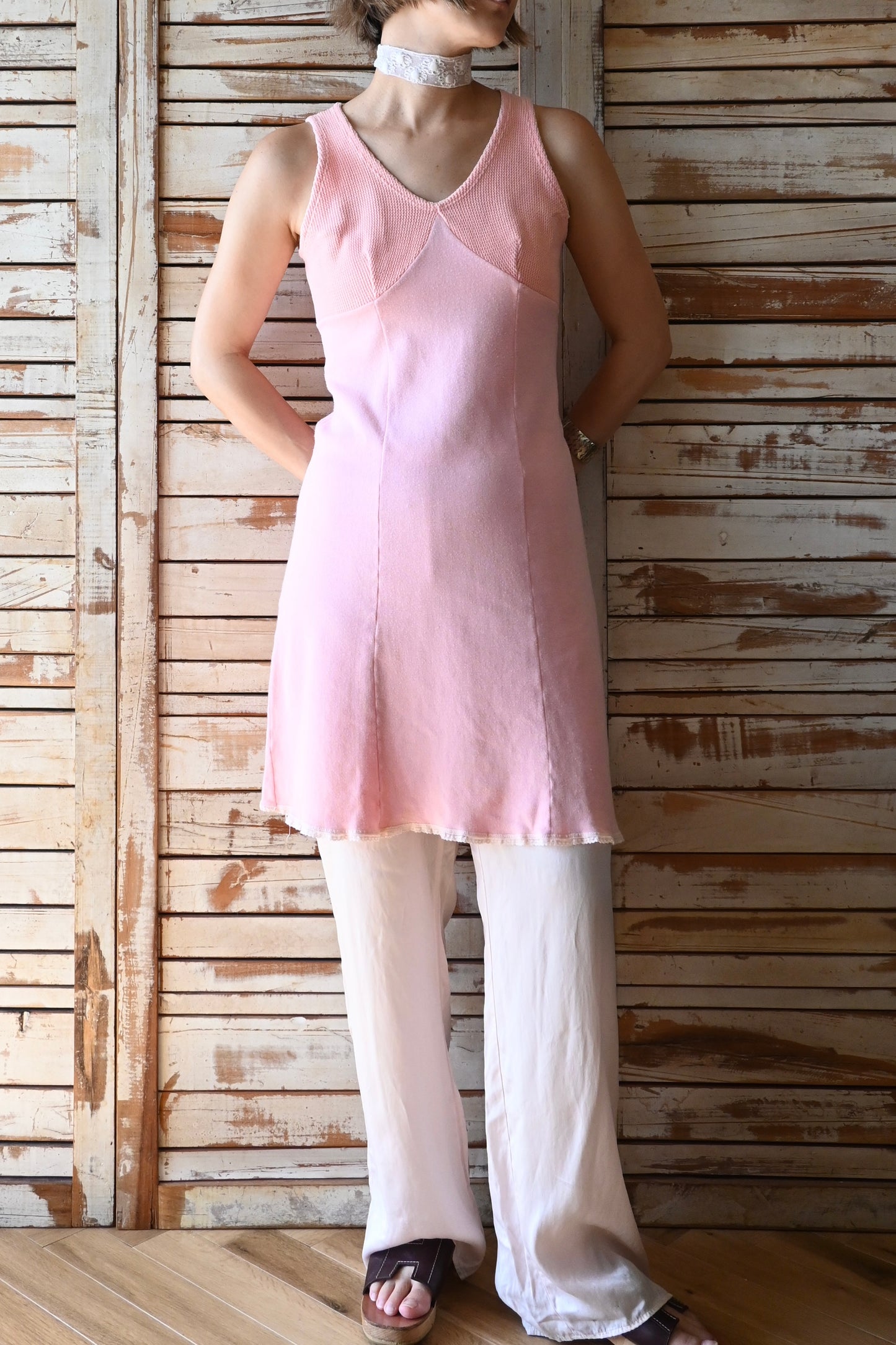 EURO Cotton dress/PINK
