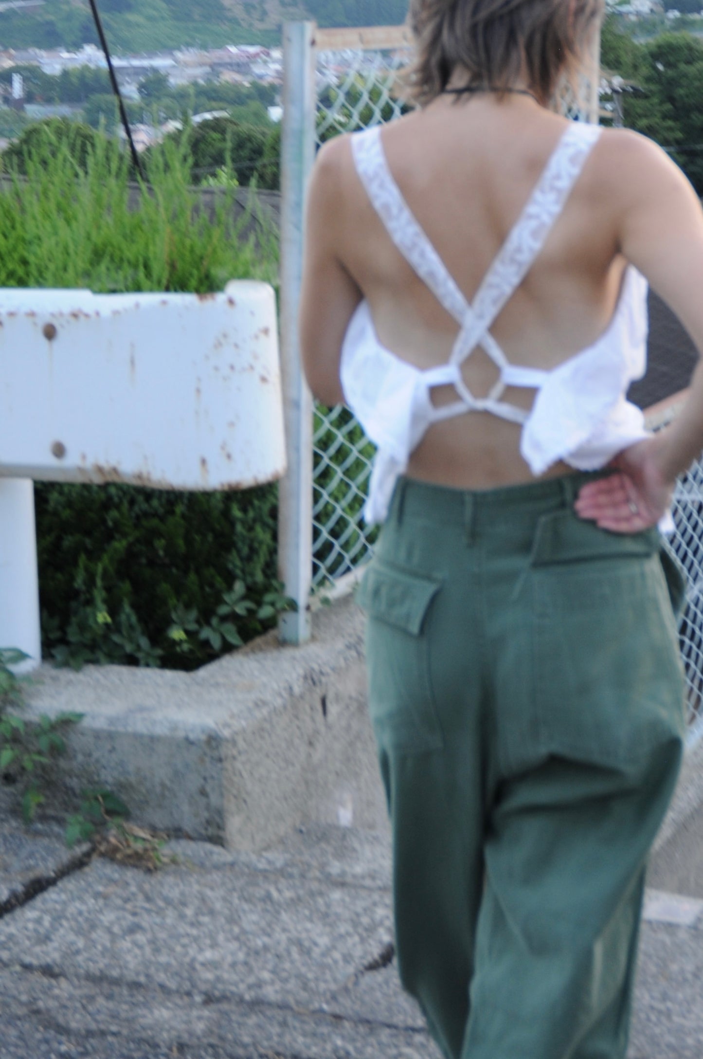 Cotton frill tops/PONMOSIR