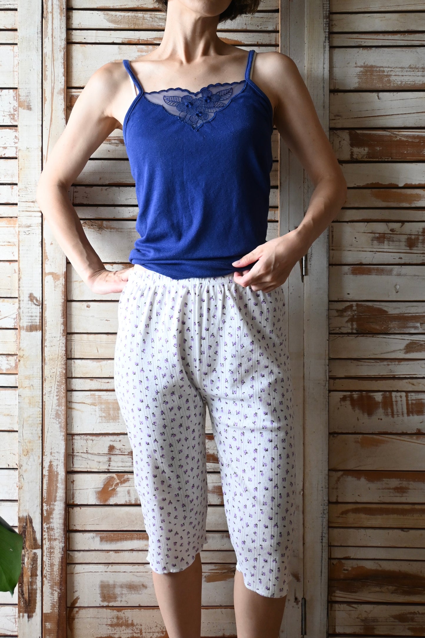 EURO Cotton underwear top/NAVY
