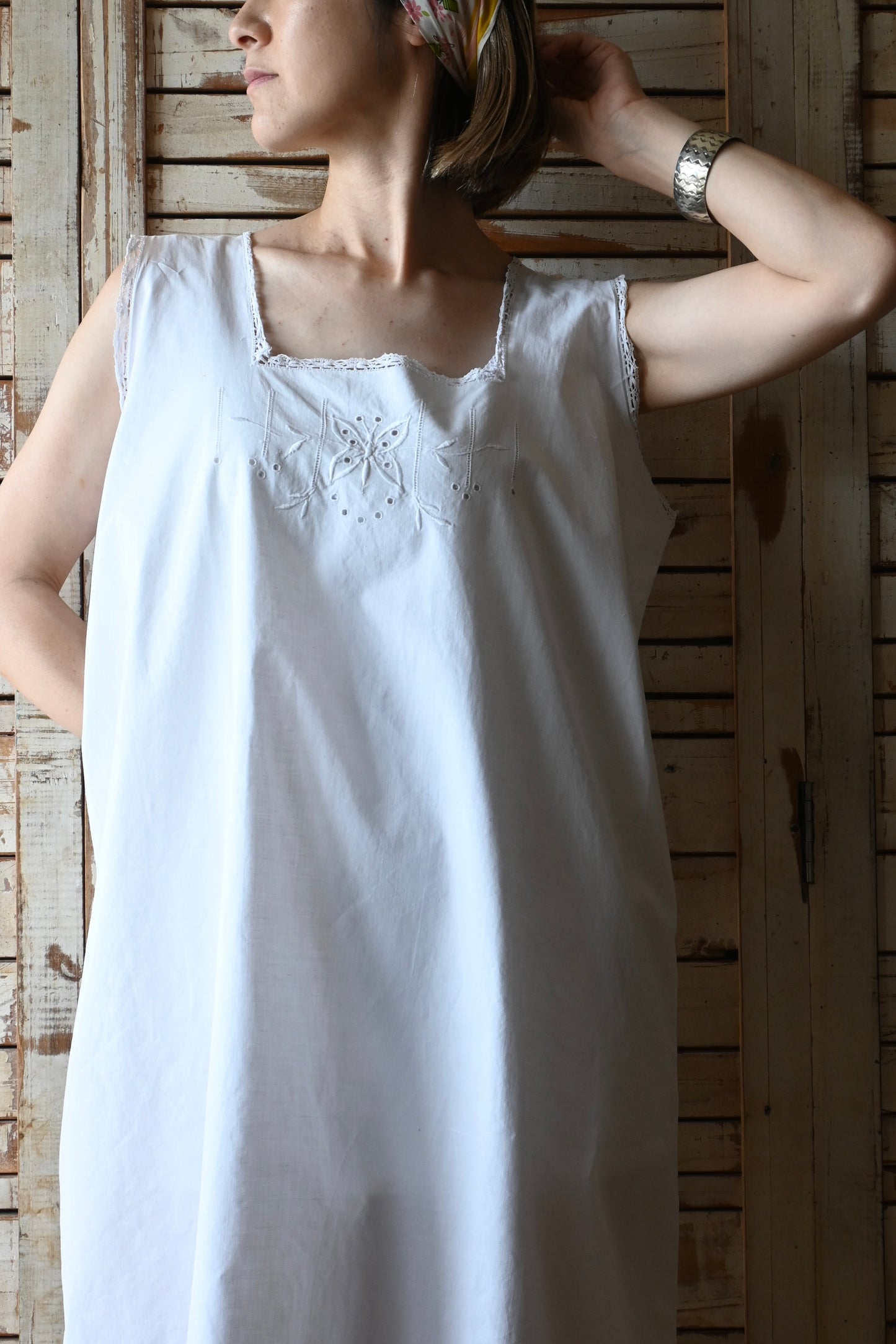 EURO Embroidery dress/IVORY