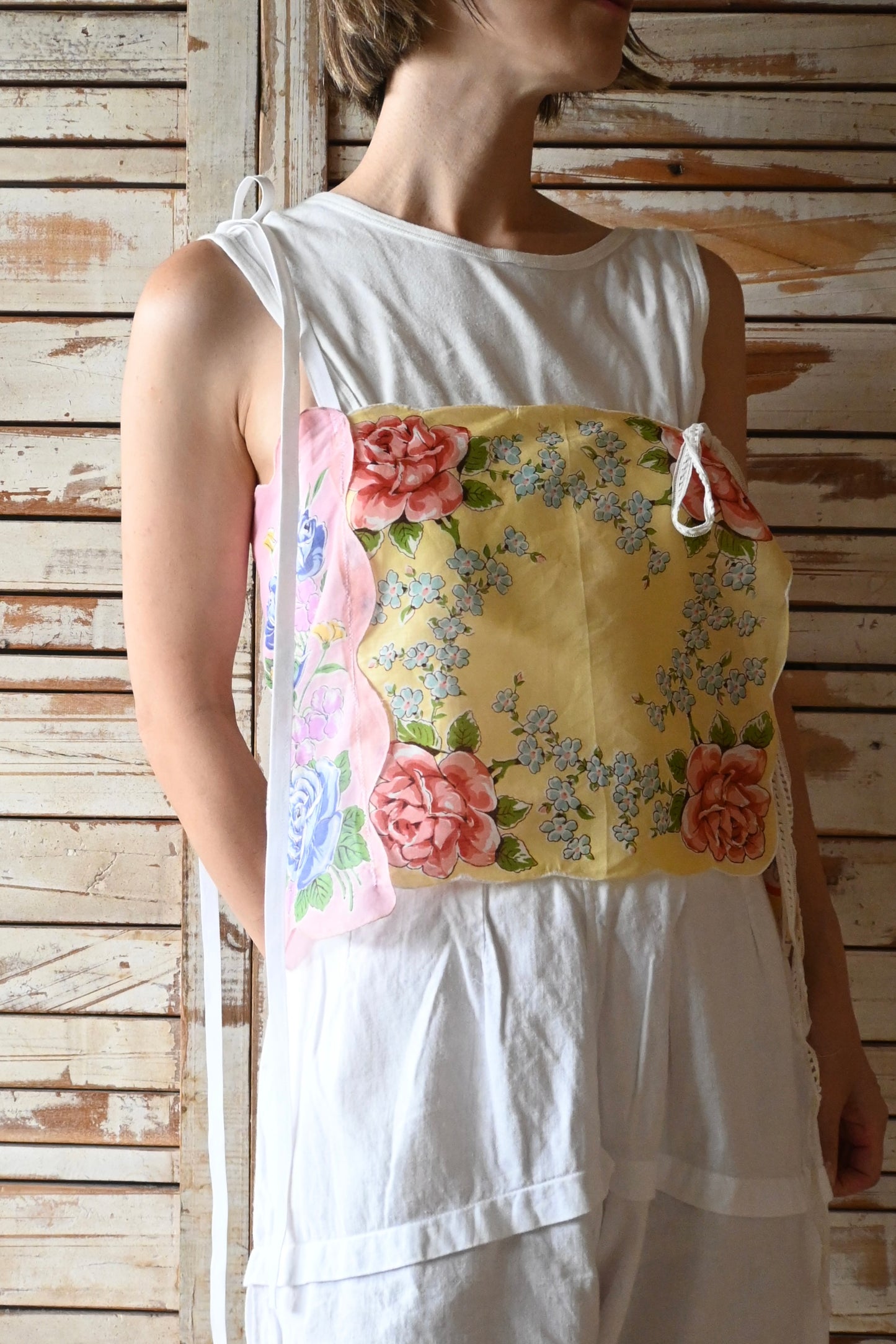 Flower handkerchief camisole/PONMOSIR