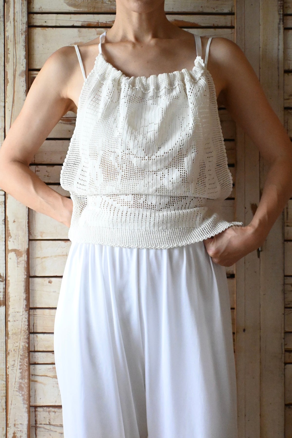 Slip Pants/WHITE