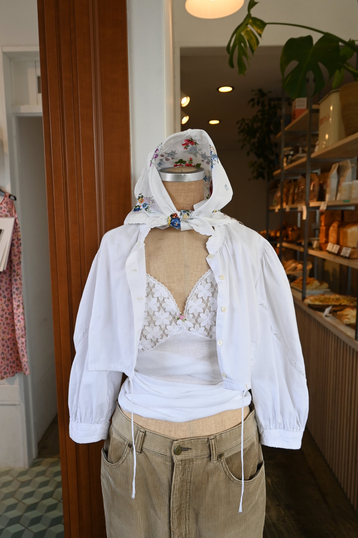 Flower handkerchief scarf/PONMOSIR