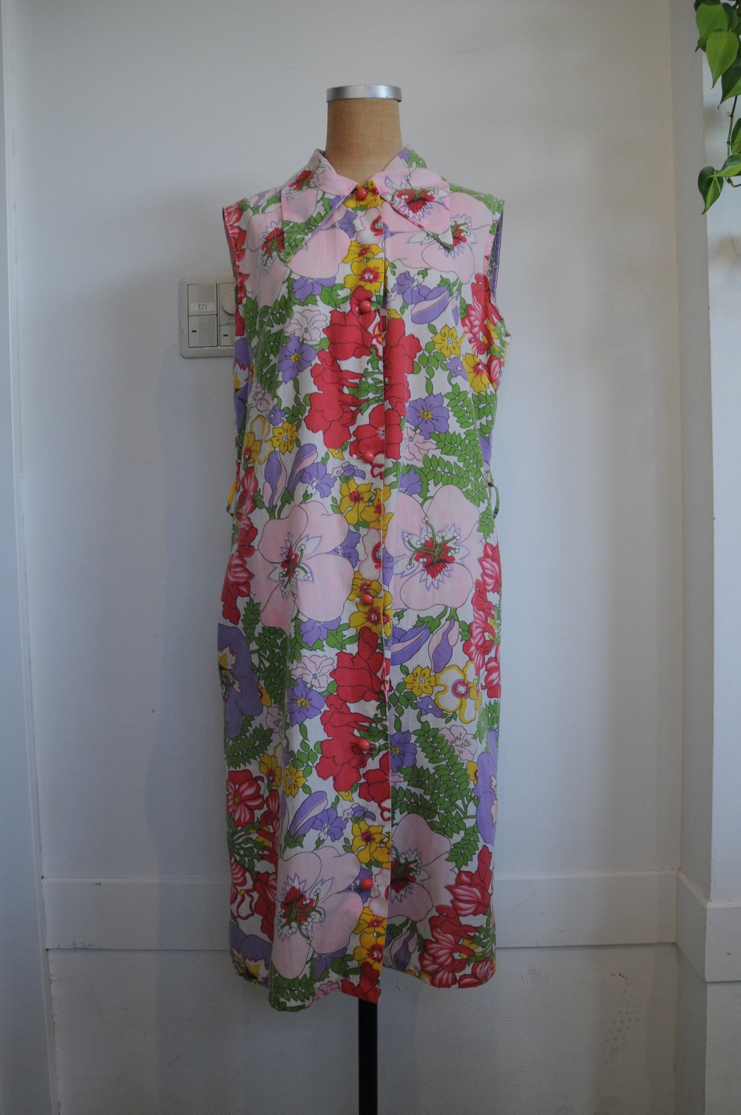 70's N/S flower dress/MULTI