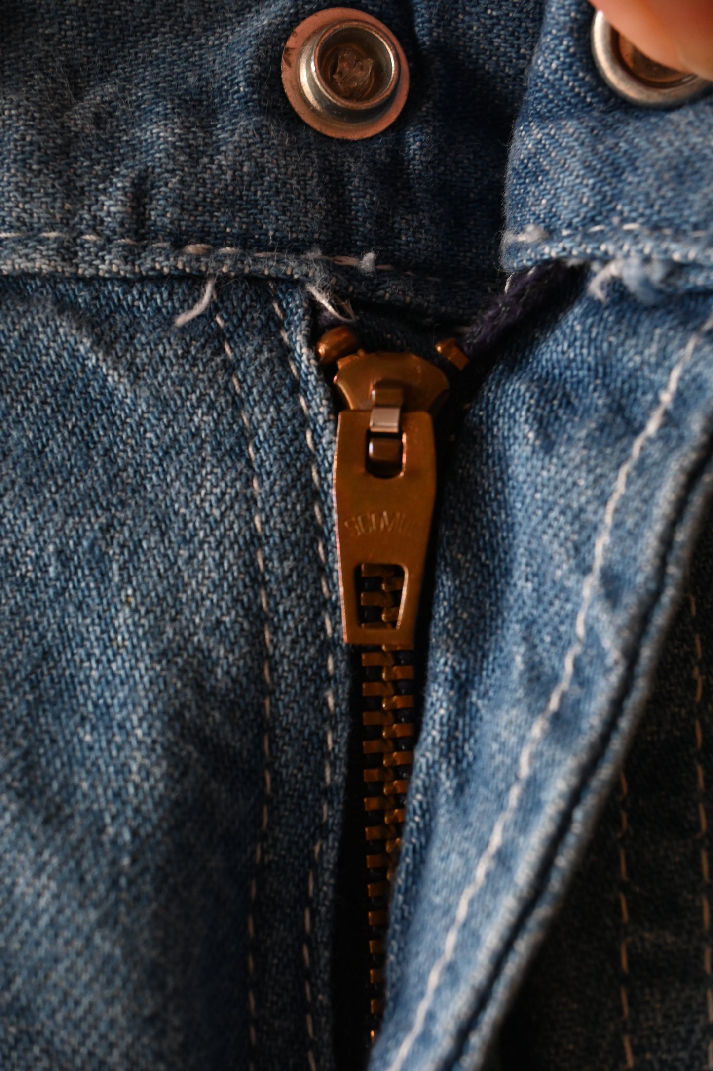 70's-80's USA Lee denim painter pants/BLUE