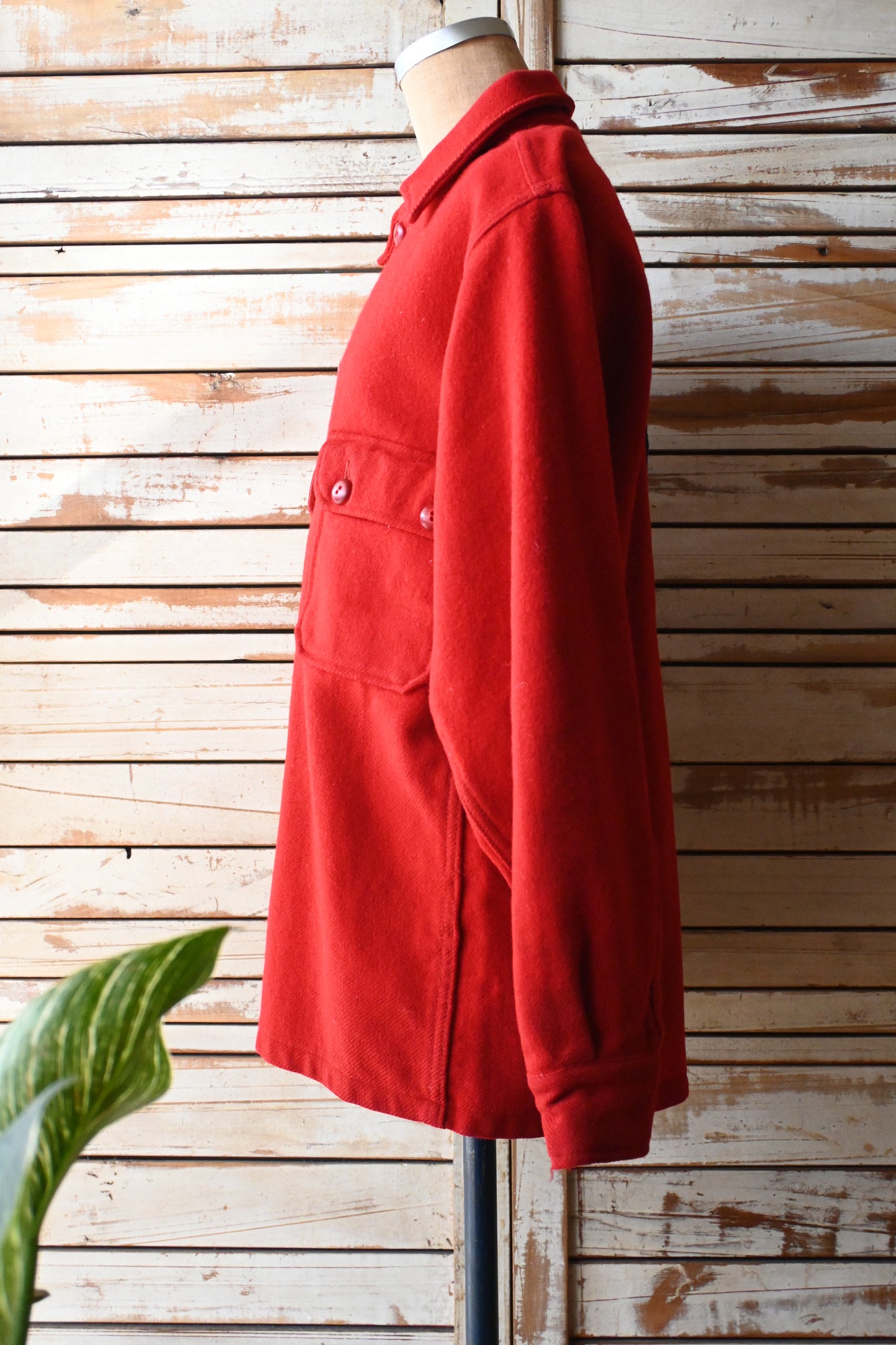 50's-60's BOY SCOUTS OF AMERICA wool shirt/RED