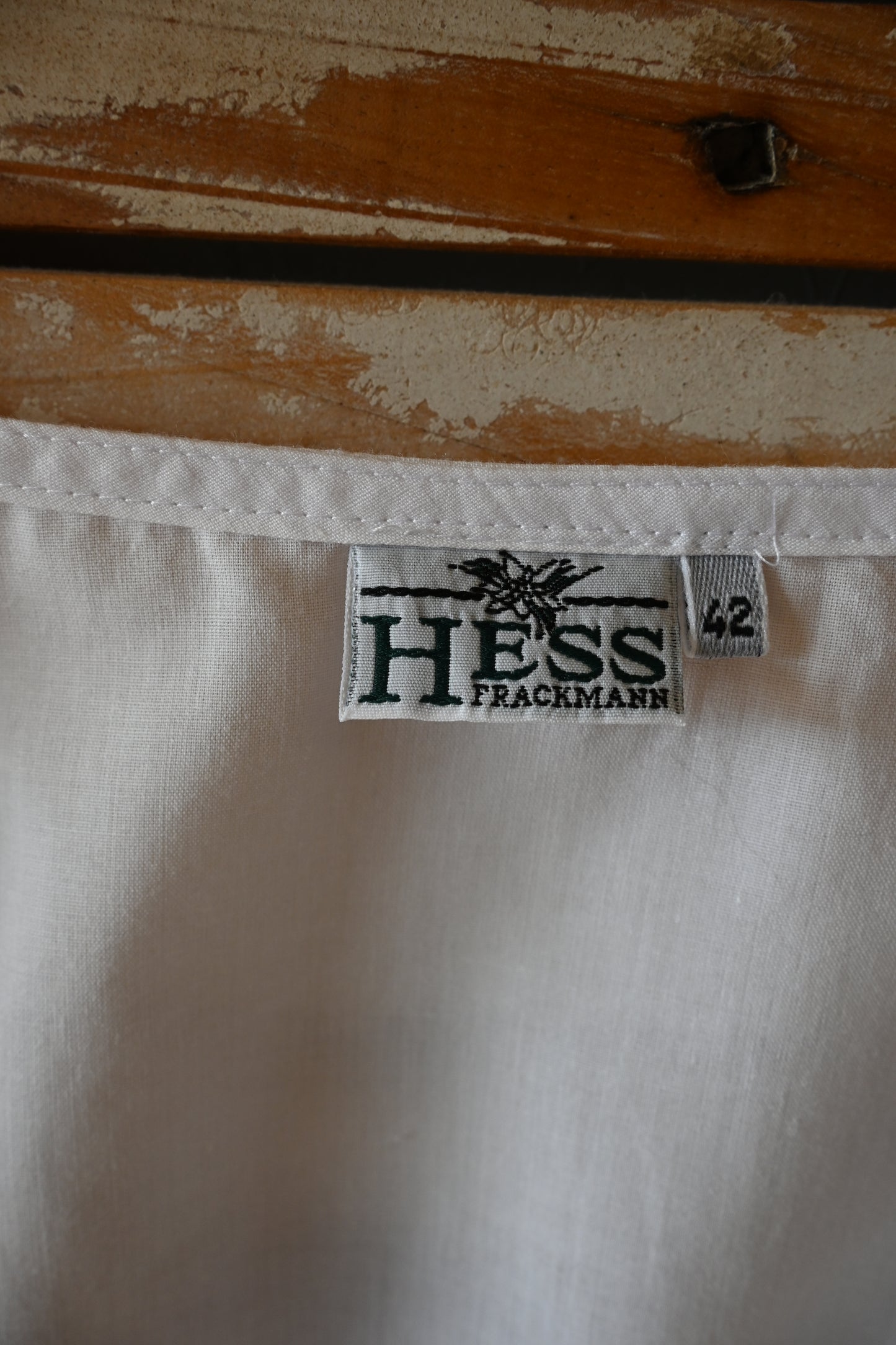 EURO Cropped cotton blouse/WHITE