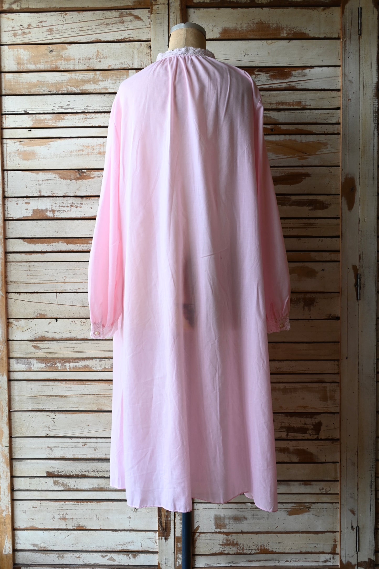 Vintage cotton lace dress/PINK