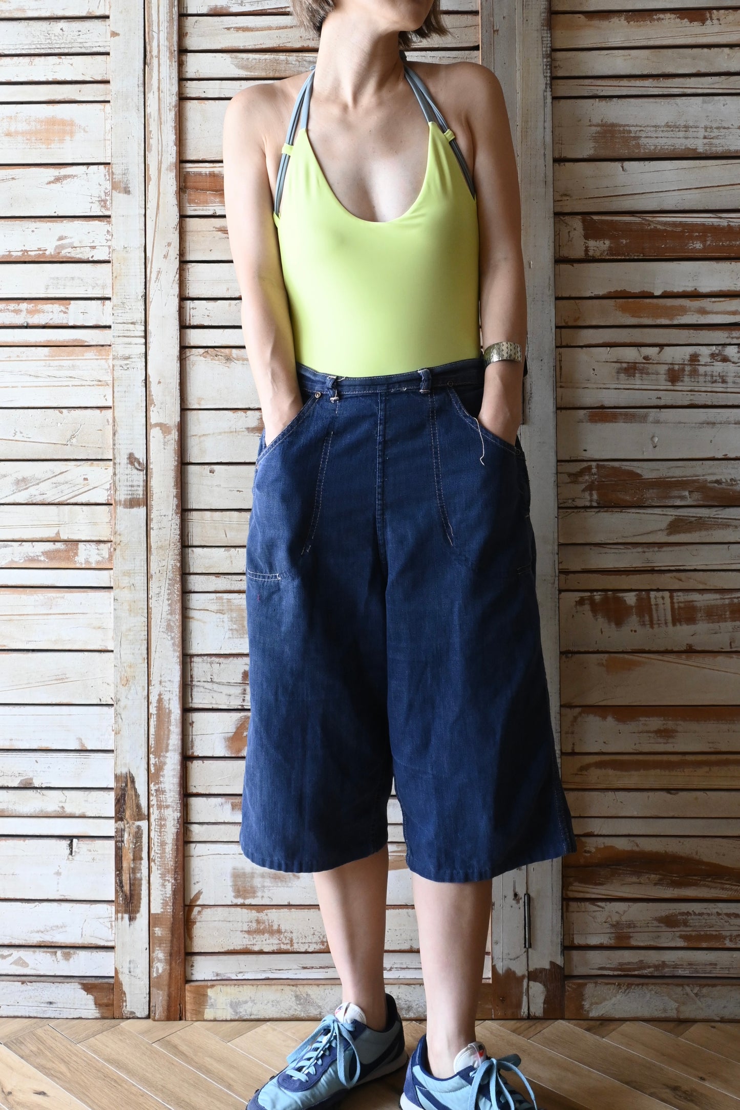 SEEA/Camryn Reversible One Piece/Seagrass×Bronze