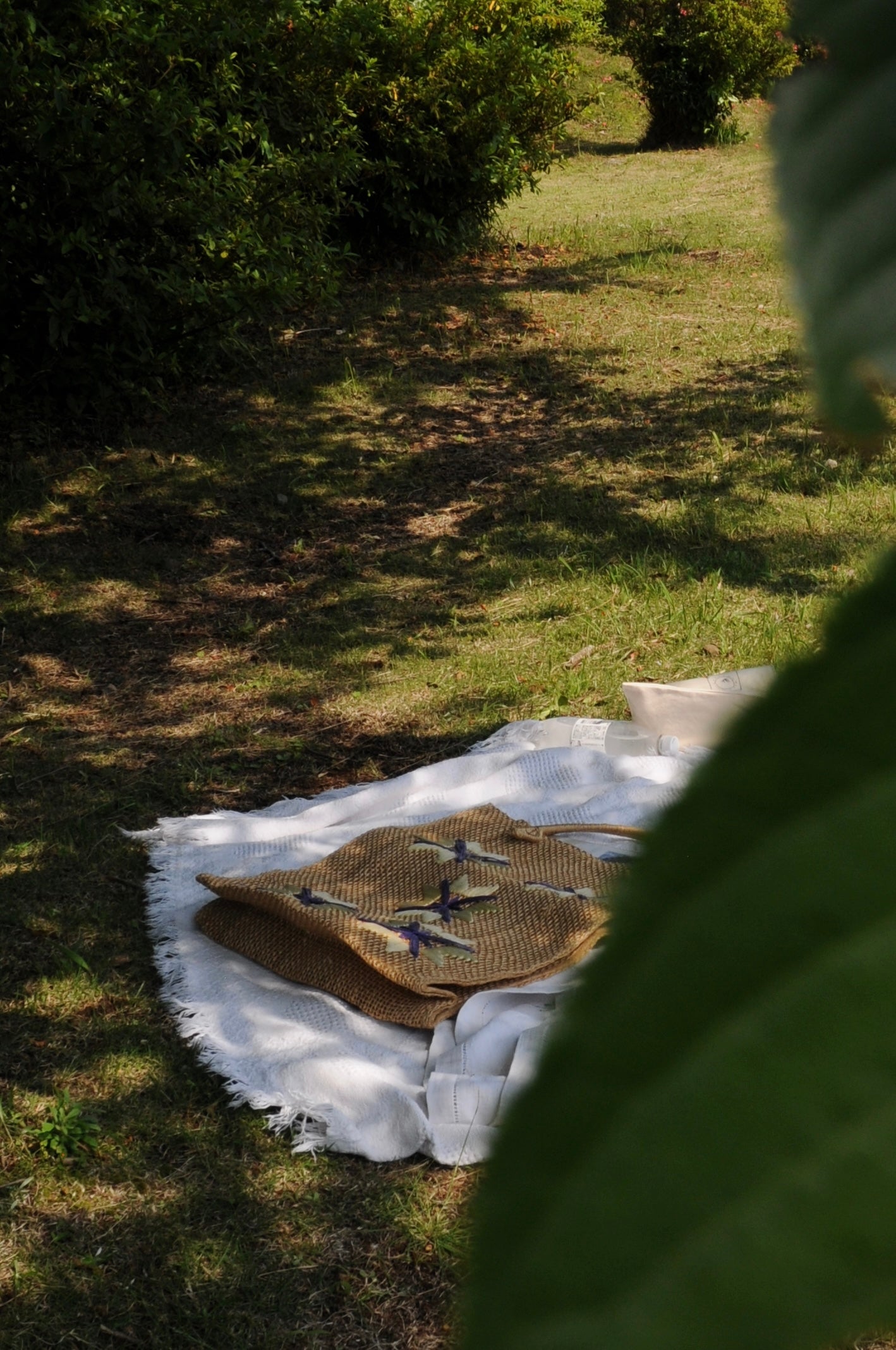 Jute big totobag/YEL×PUR