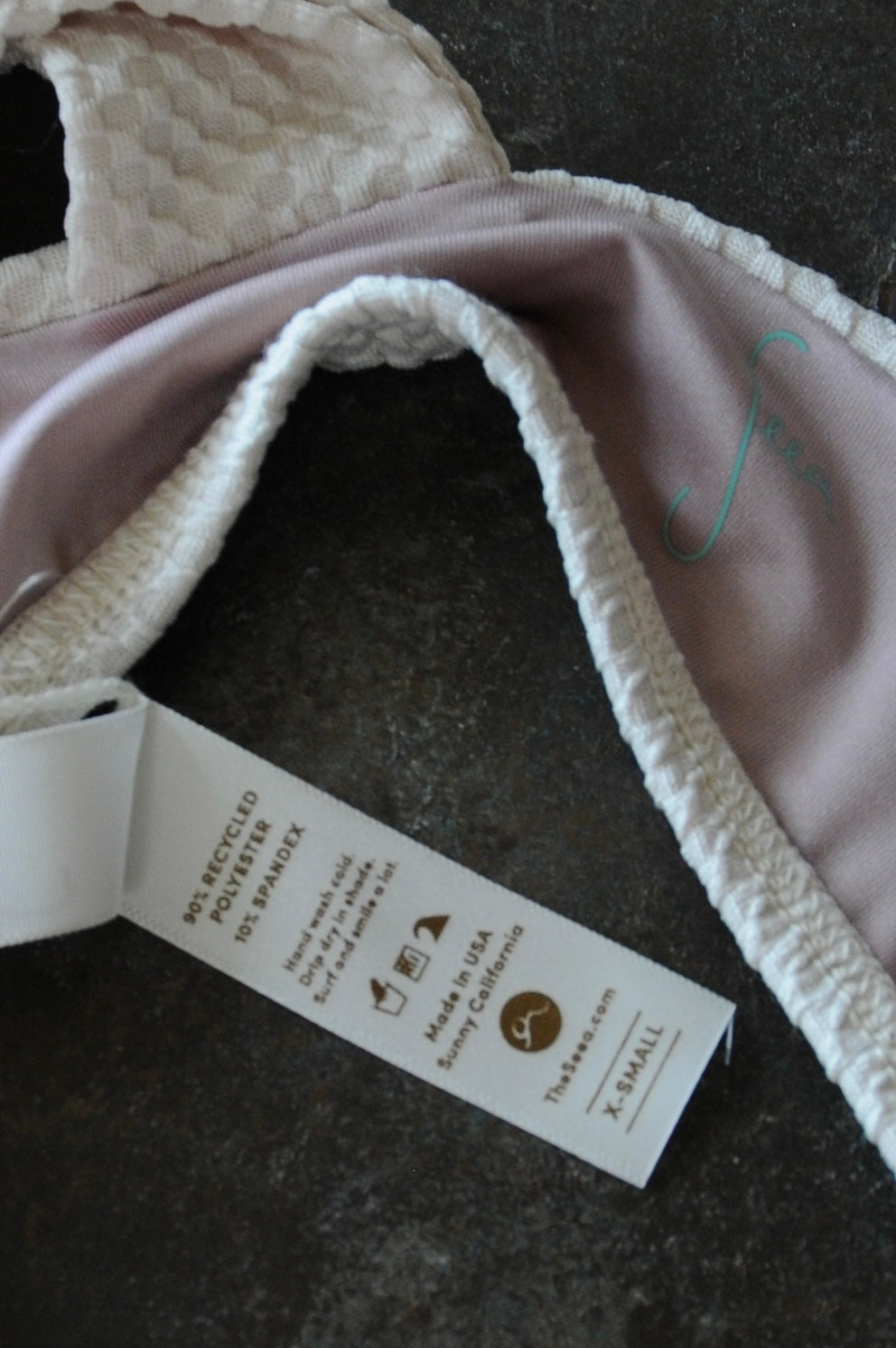 SEEA/Georgia Bikini top&bottom/PEBBLE