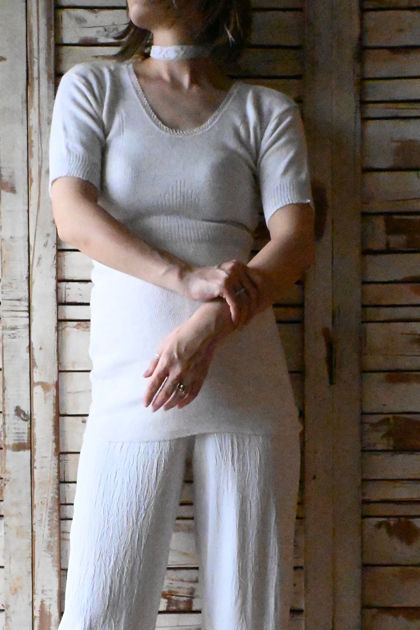 DEADSTOCK Wool underwear /IVORY