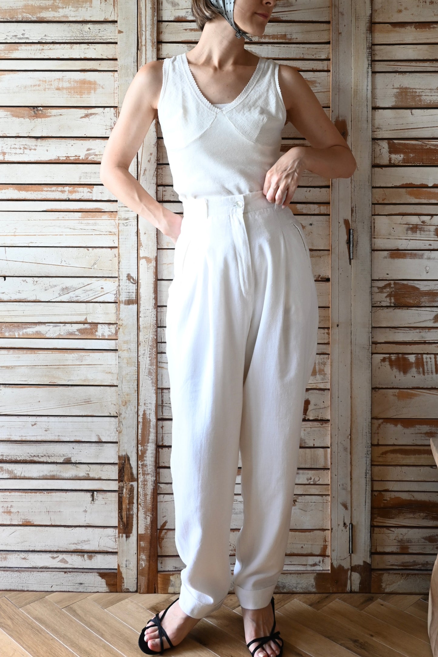 EURO Underwear knit top/IVORY