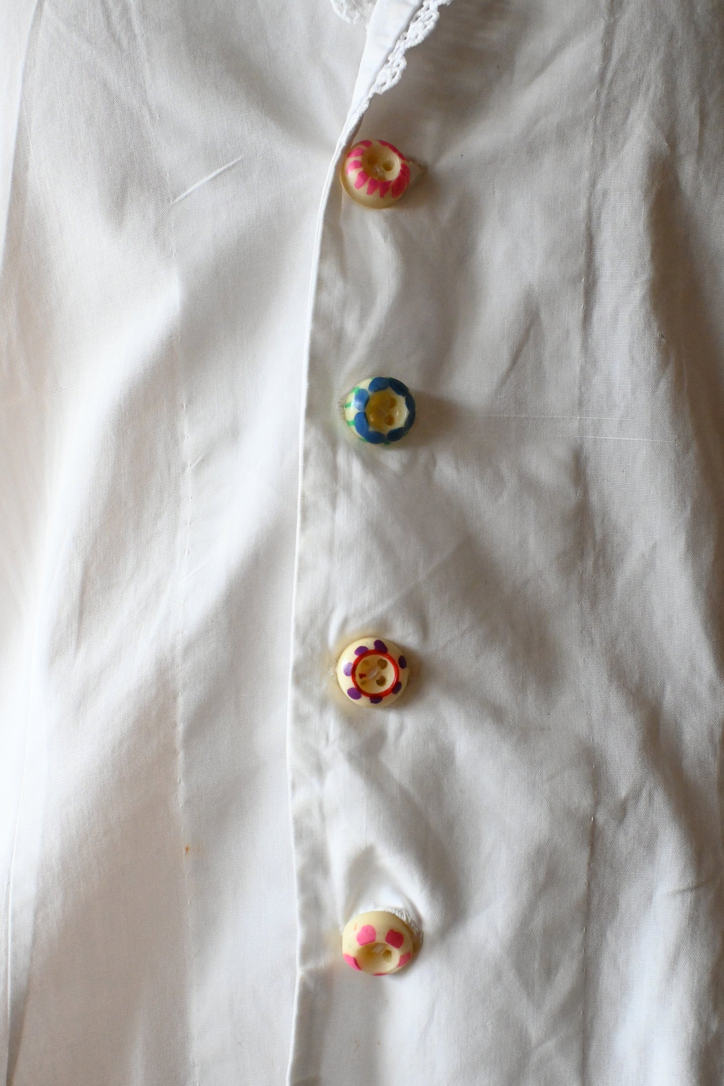 S/S cotton blouse/WHITE