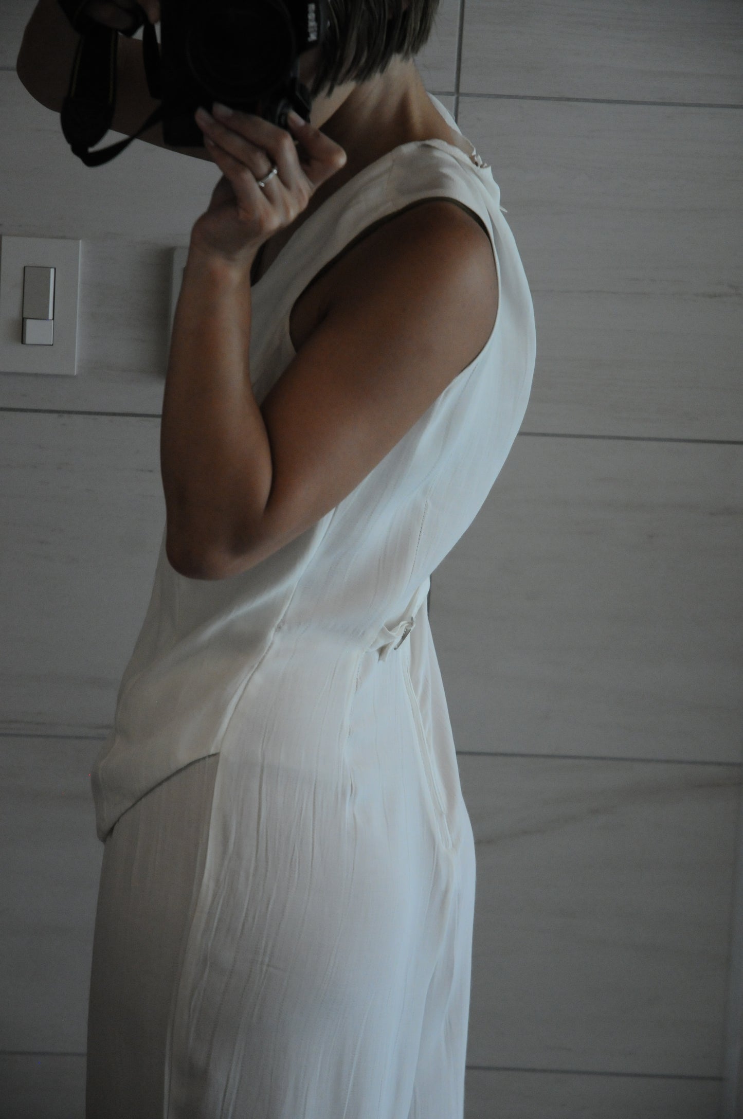 N/S White jumpsuit/WHITE