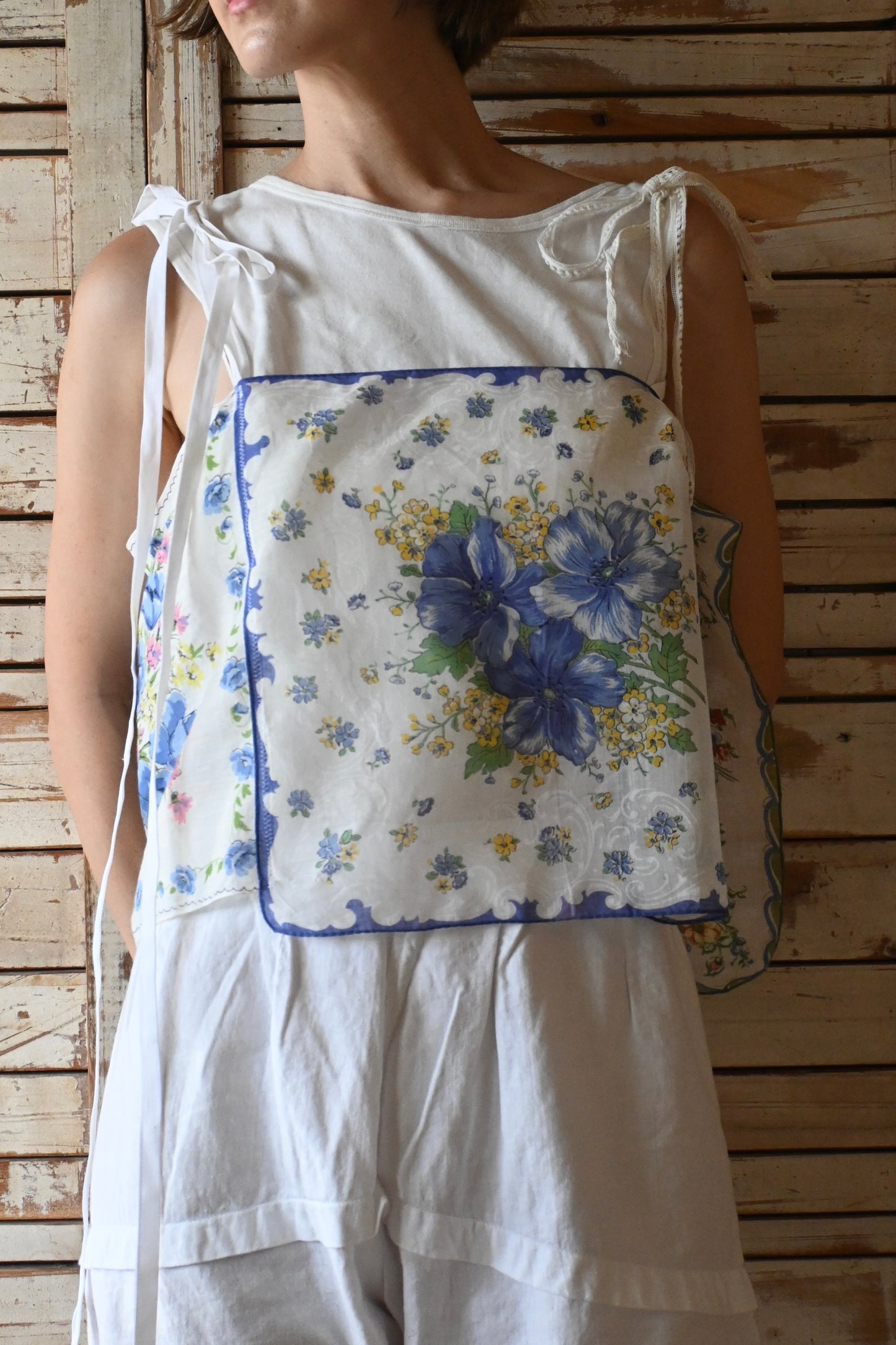Flower handkerchief camisole/PONMOSIR