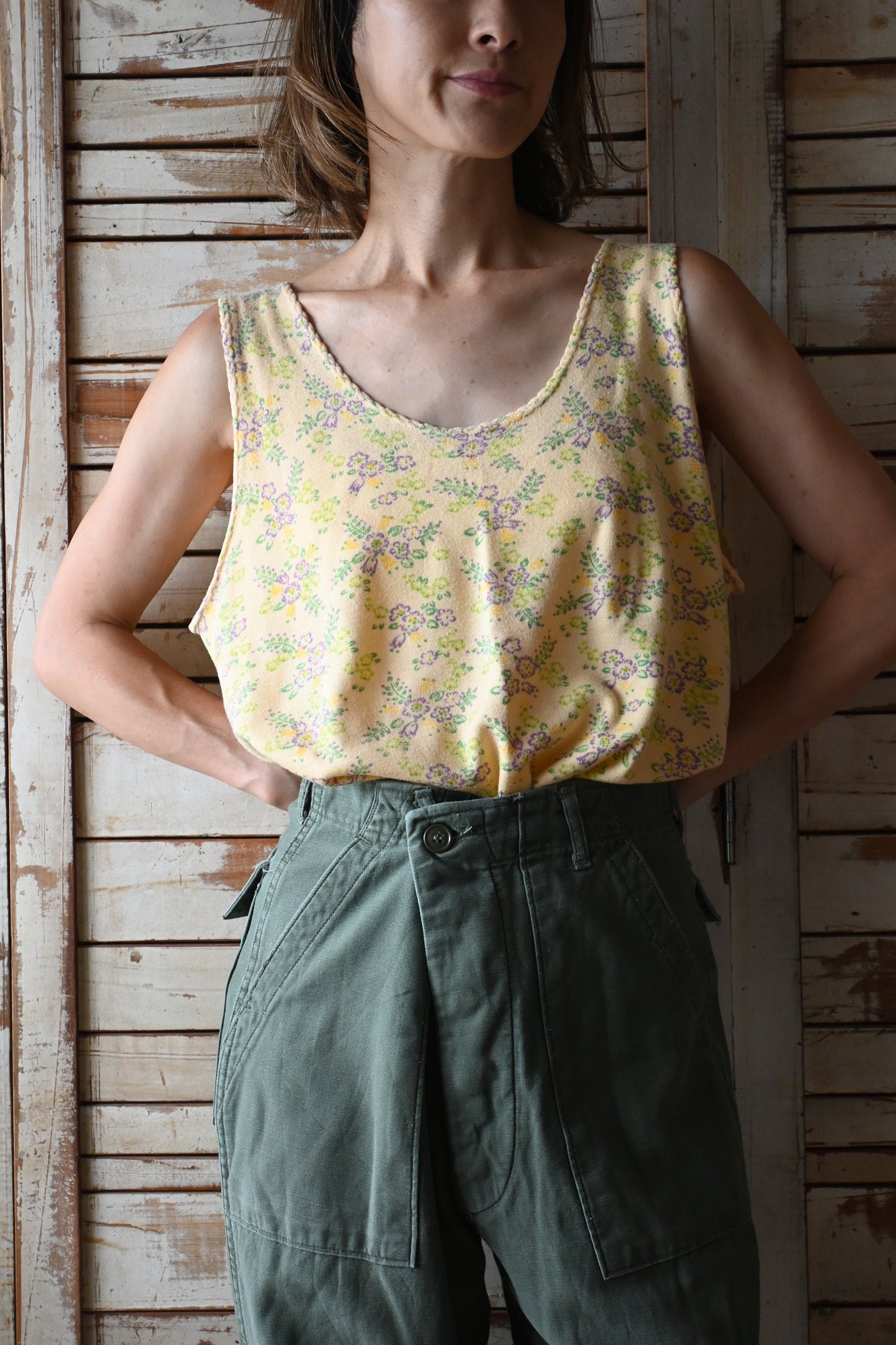 EURO Underwear tank top/FLOWER