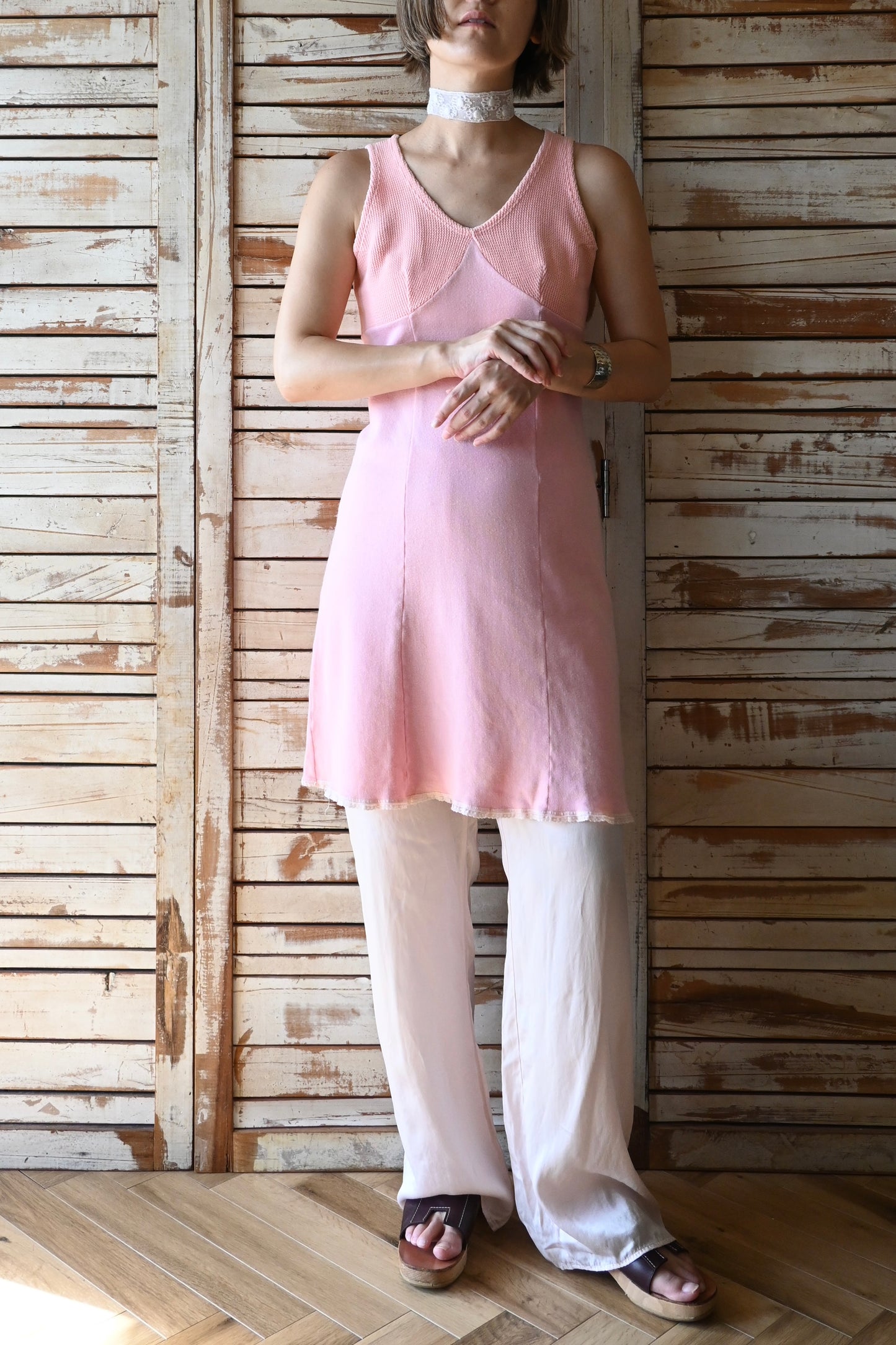 EURO Cotton dress/PINK