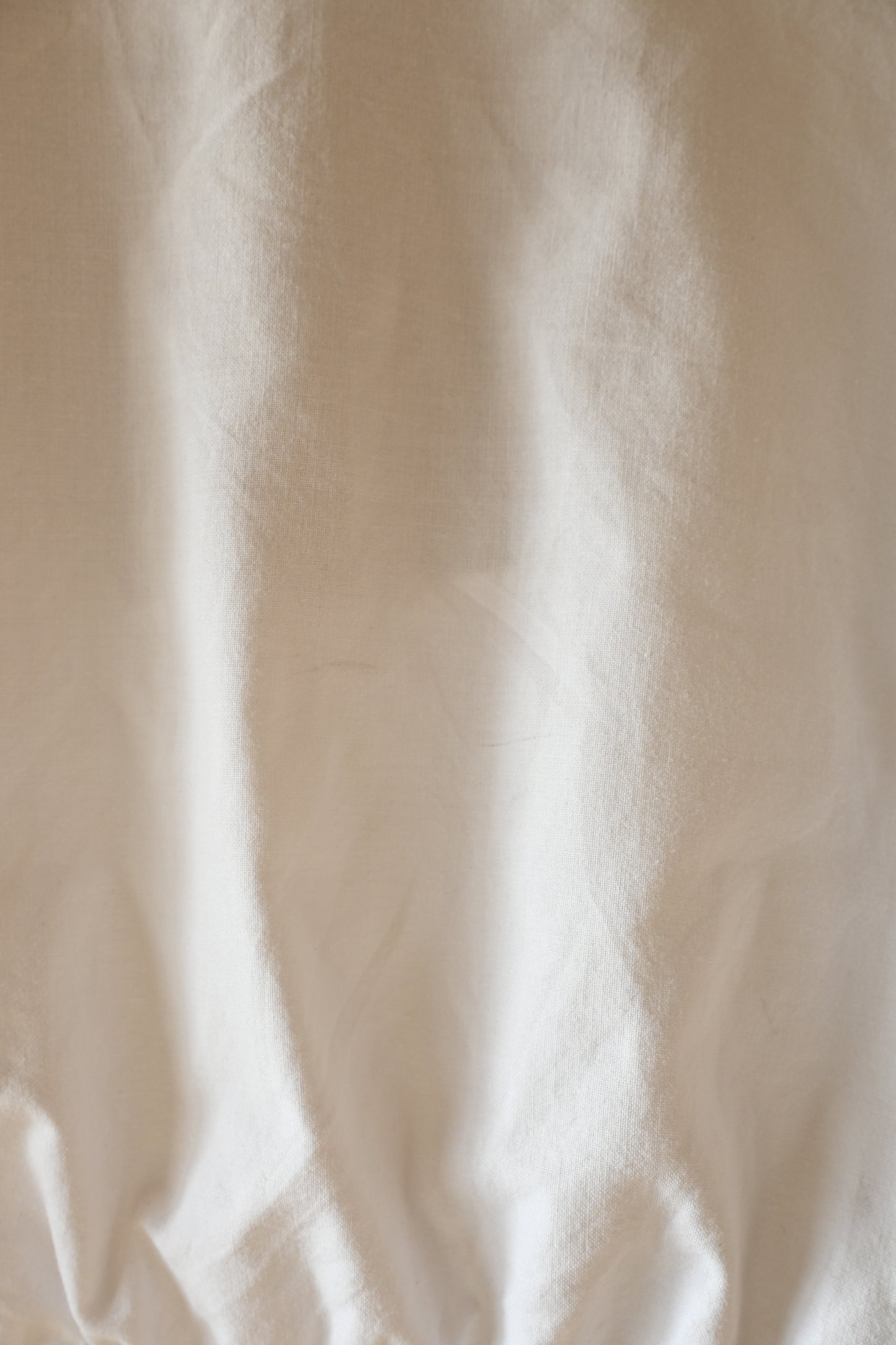 EURO Cropped shirring blouse/WHITE