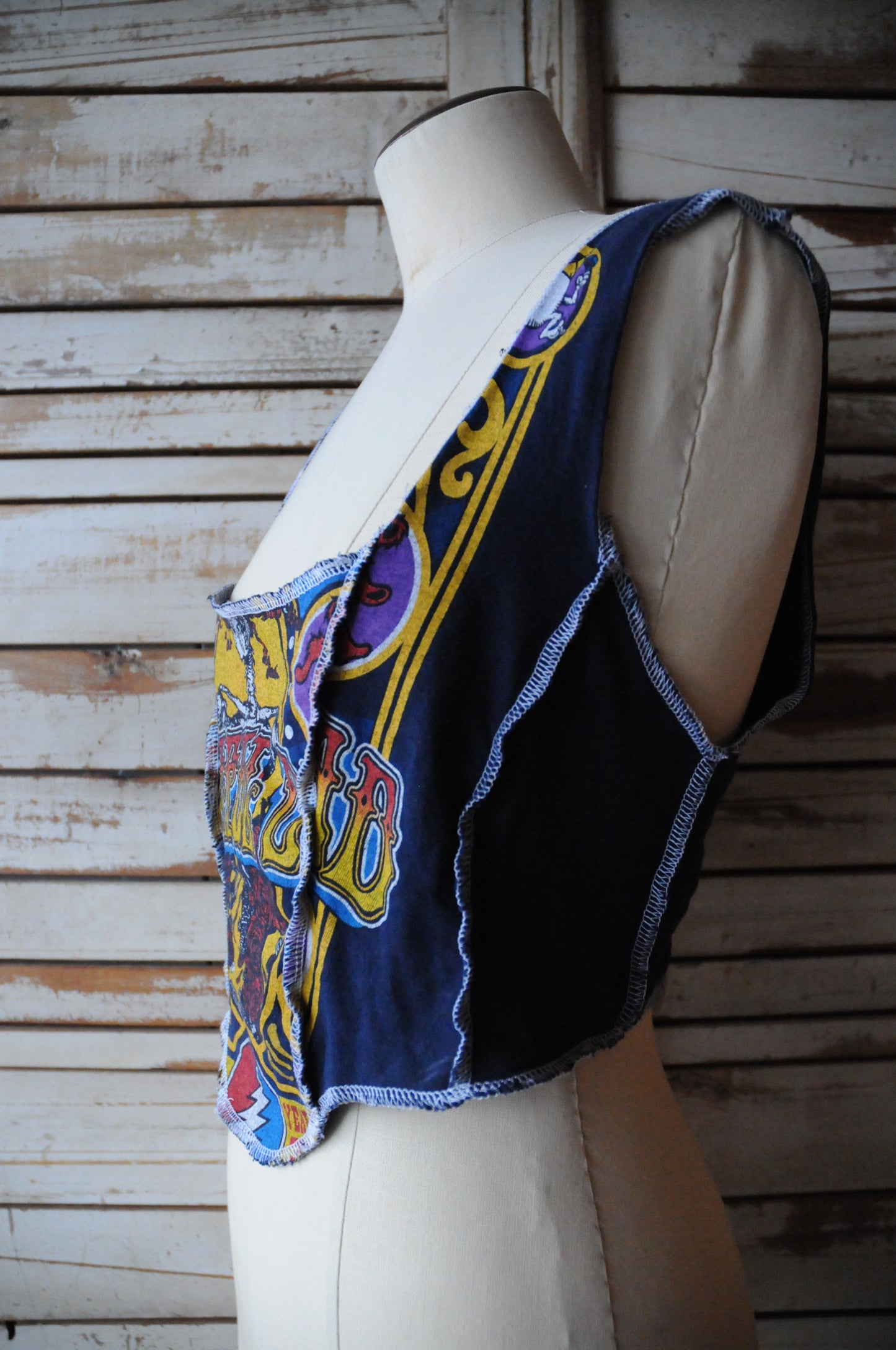 Reworked corset top/GREATFUL DEAD