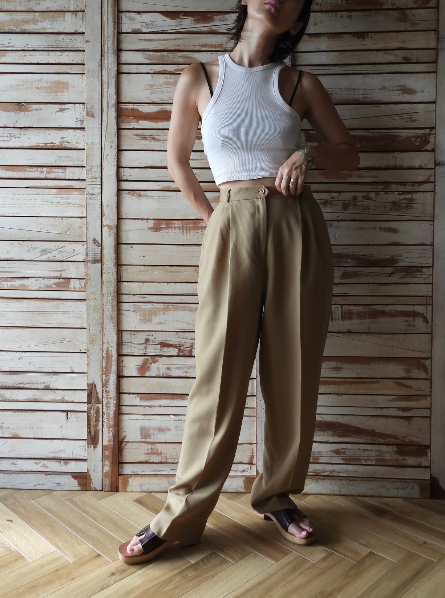 Trousers/BEIGE