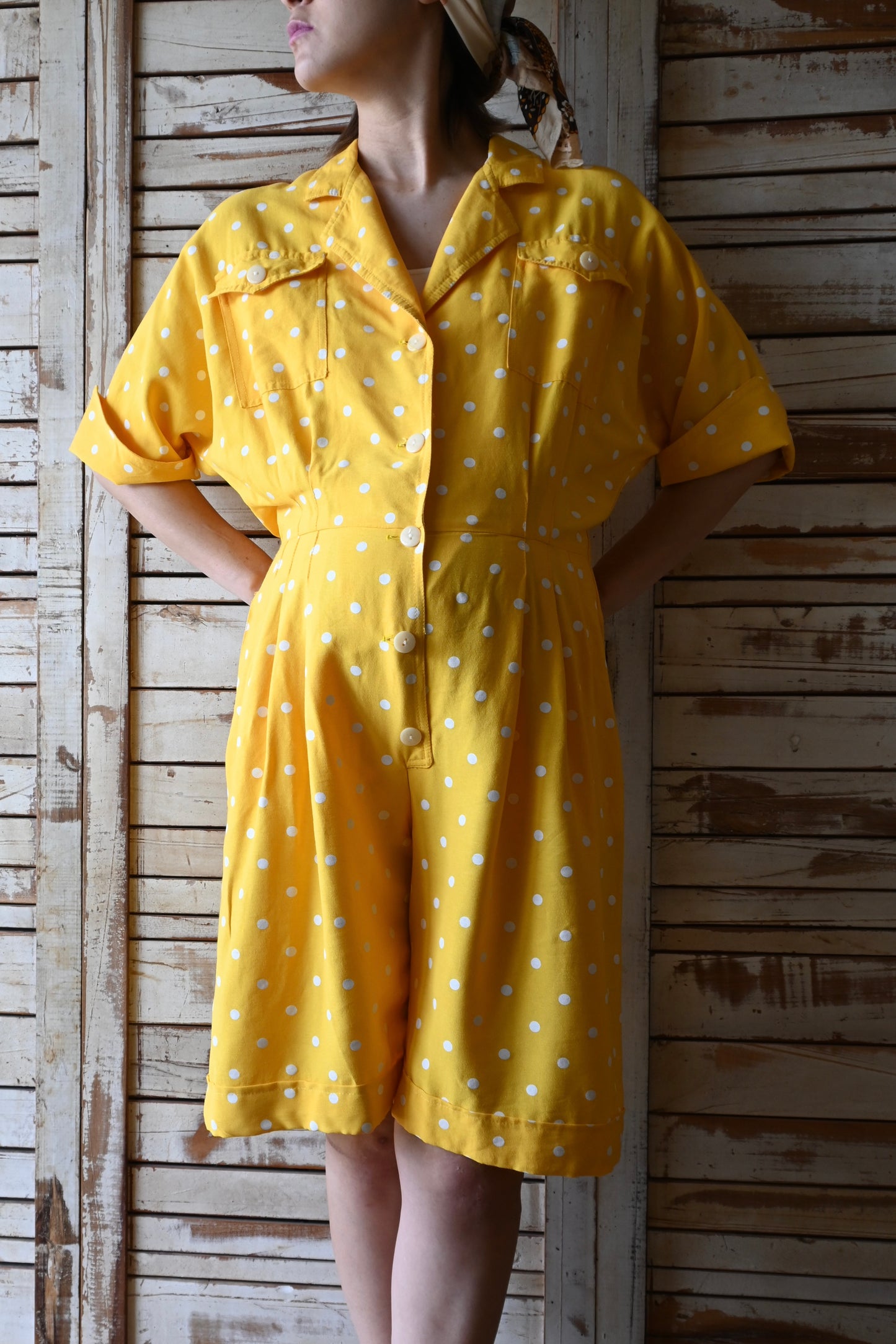 S/S Dot all in one/YELLOW