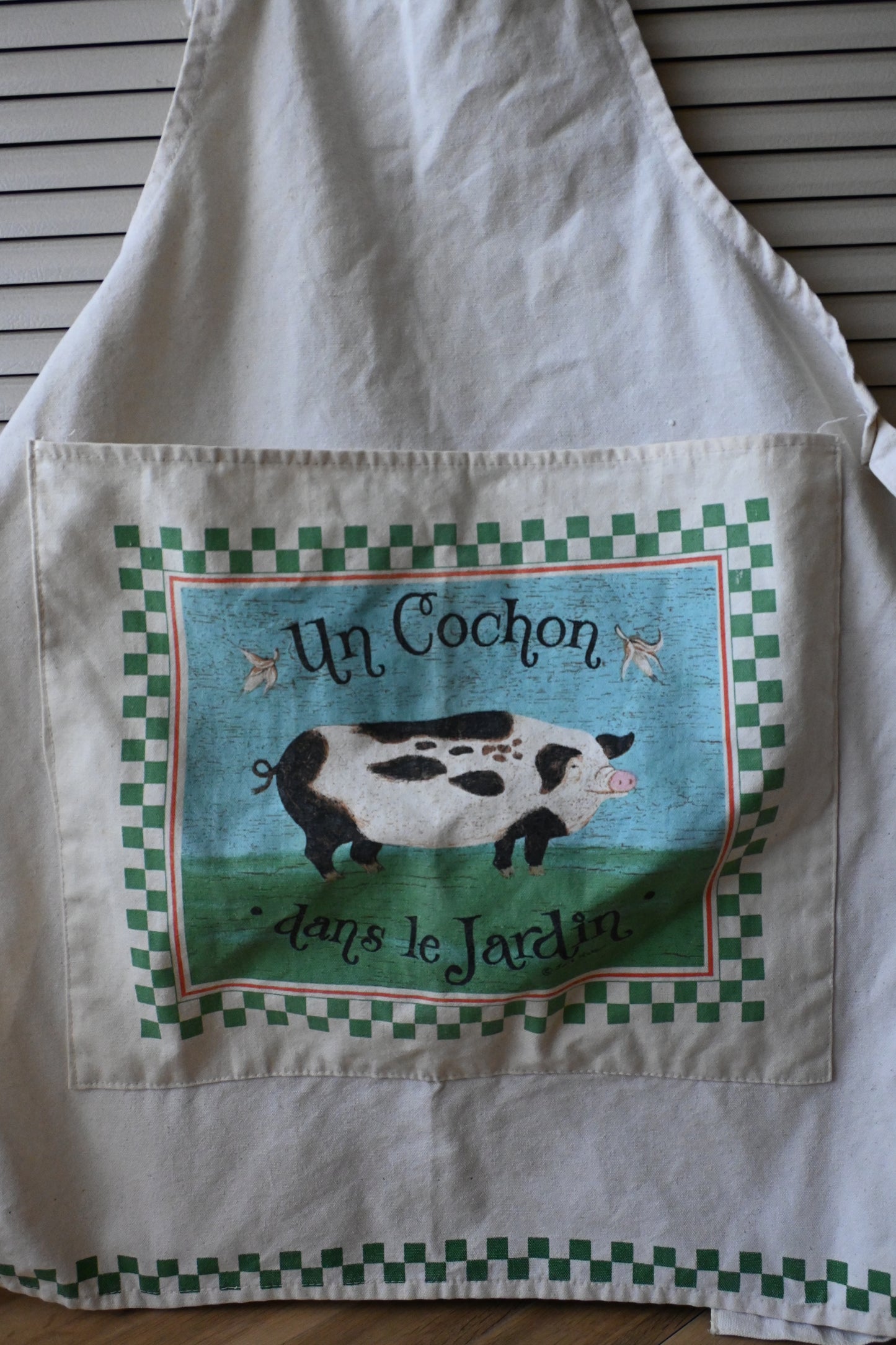 Pig apron/IVORY