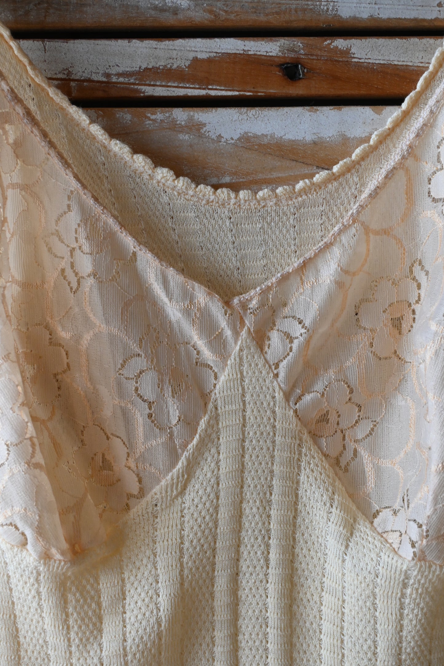 50's EURO Lace camisole/BEIGE