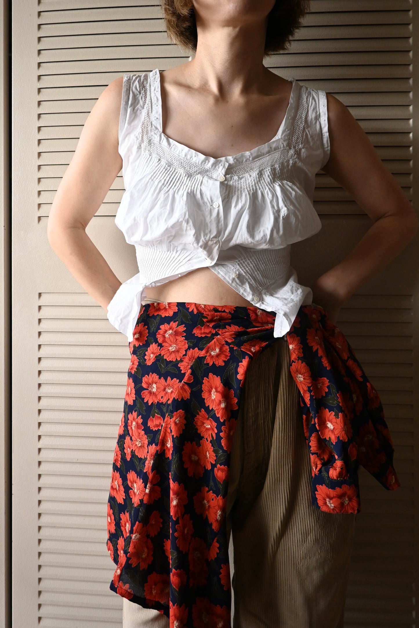 Flower print shirt