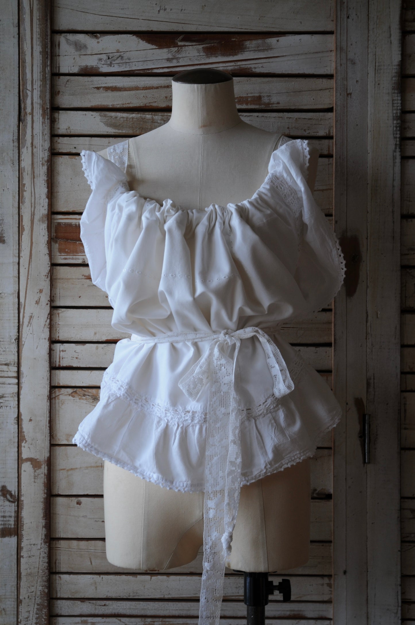 Cotton frill tops/PONMOSIR