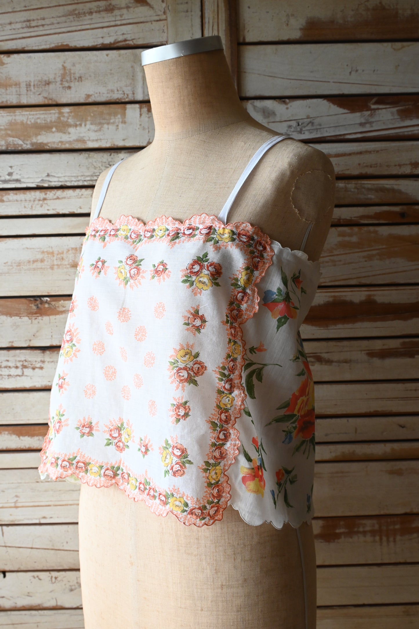 Flower handkerchief camisole/PONMOSIR