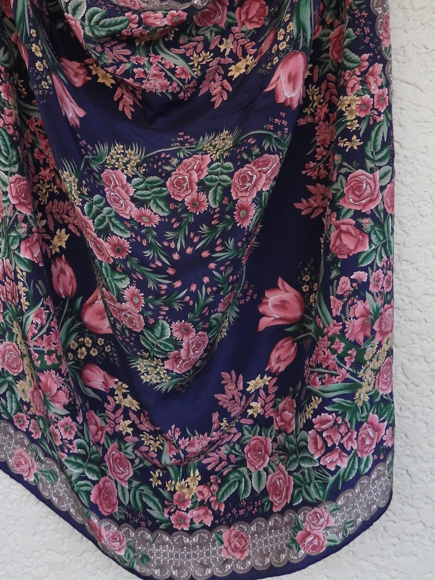 Vintage silk scarf/Christian Dior