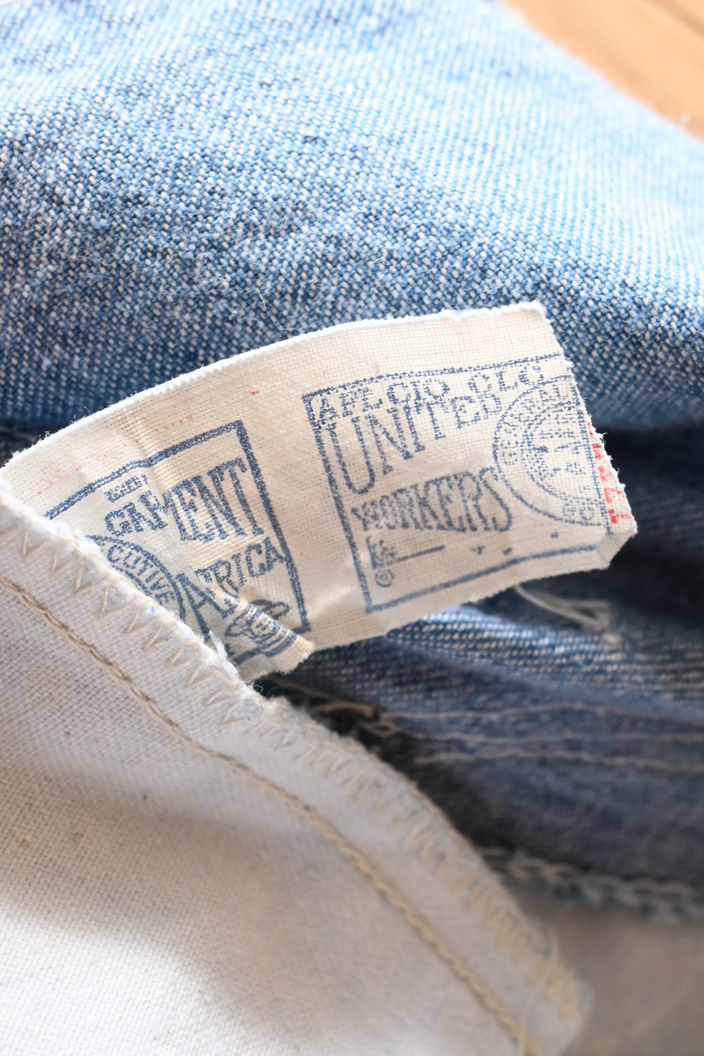 70's-80's USA Lee denim painter pants/BLUE